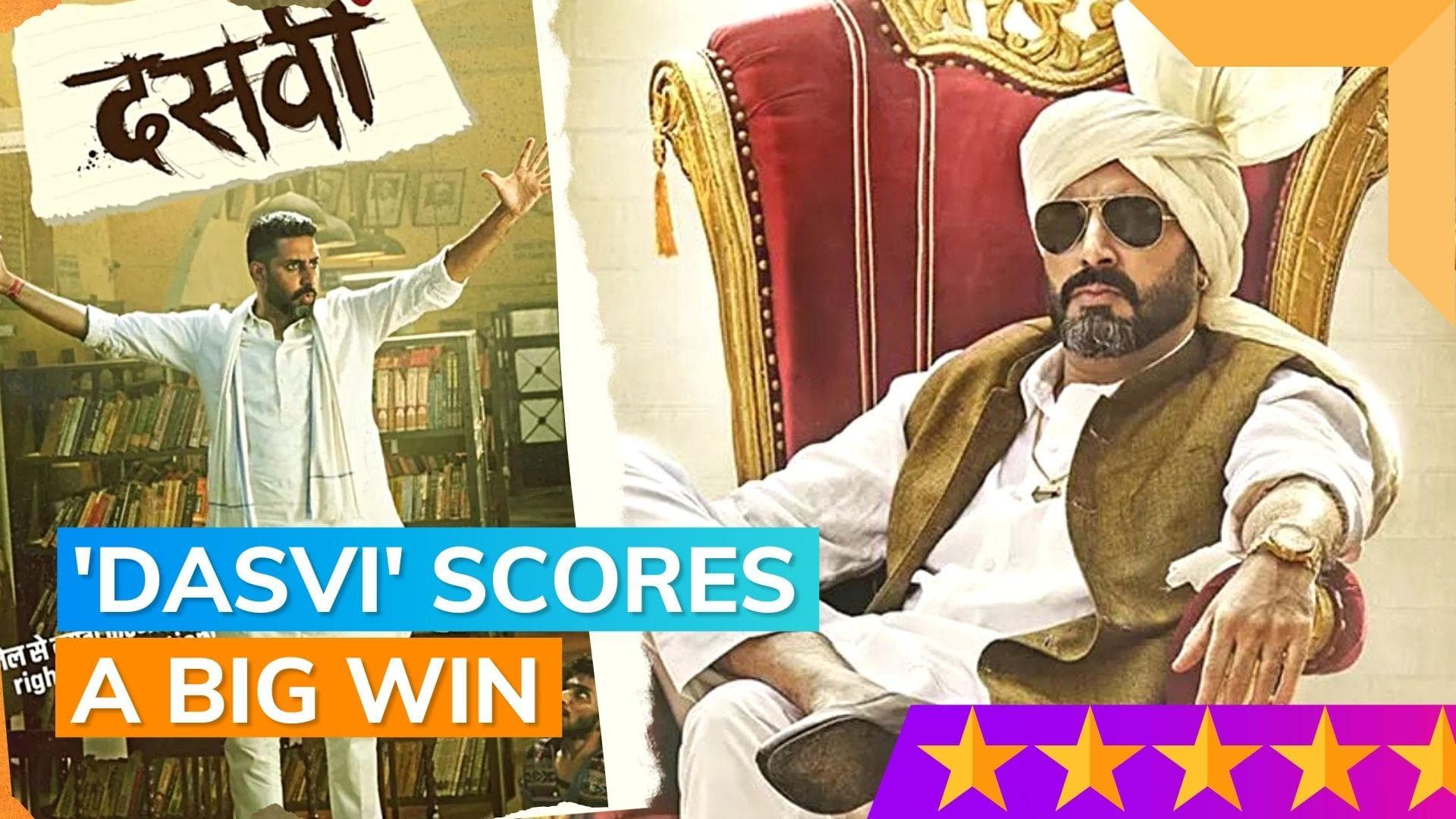 Filmfare OTT Awards: Abhishek Bachchan bags award for Best Actor, Web Original Film (Male) for 'Dasvi'