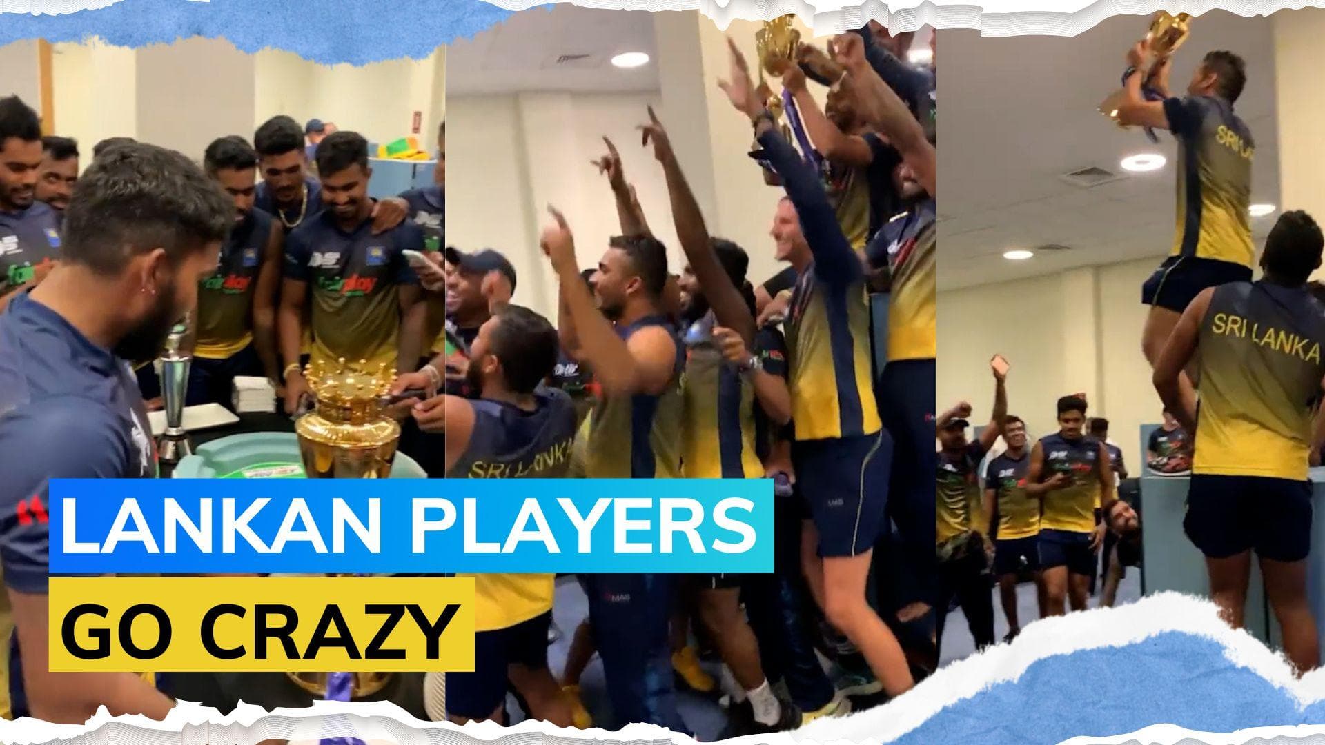 Watch! Asia Cup 2022: Sri Lanka players' crazy dressing room celebrations after beating Pakistan