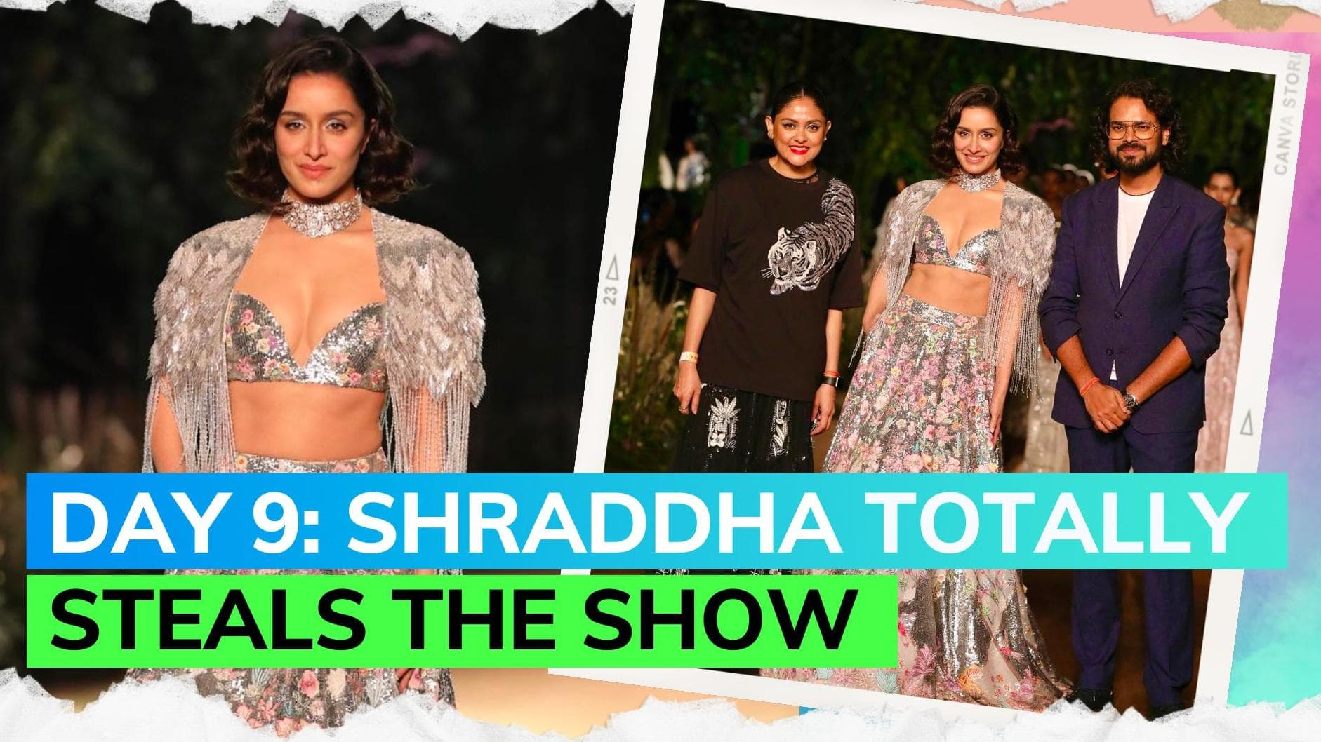 India Couture Week: Shraddha Kapoor shines as showstopper in Rahul Mishra's artistic tribute