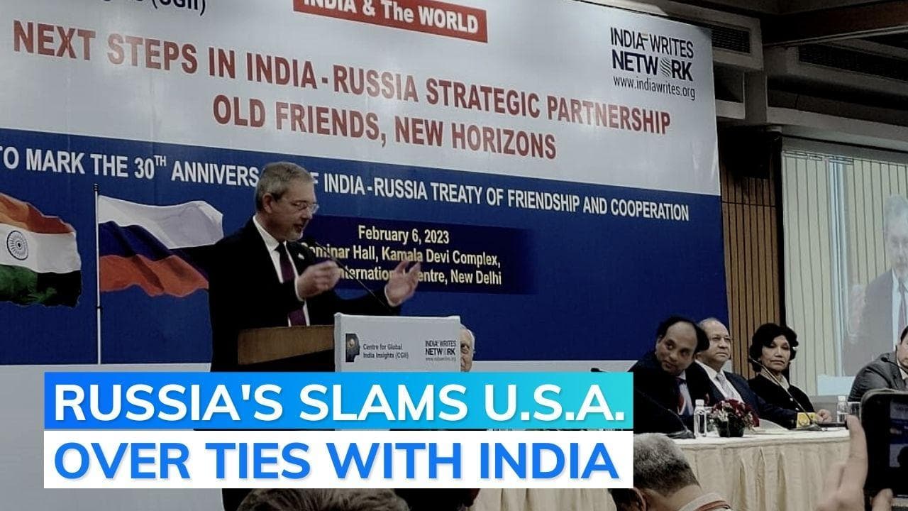 Russian envoy admits that ties with India have come under some 'stress'