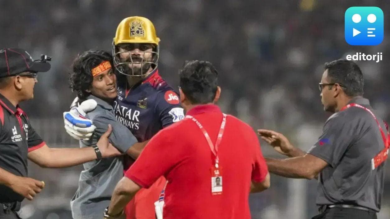 Fan briefly detained after security breach to meet Virat Kohli