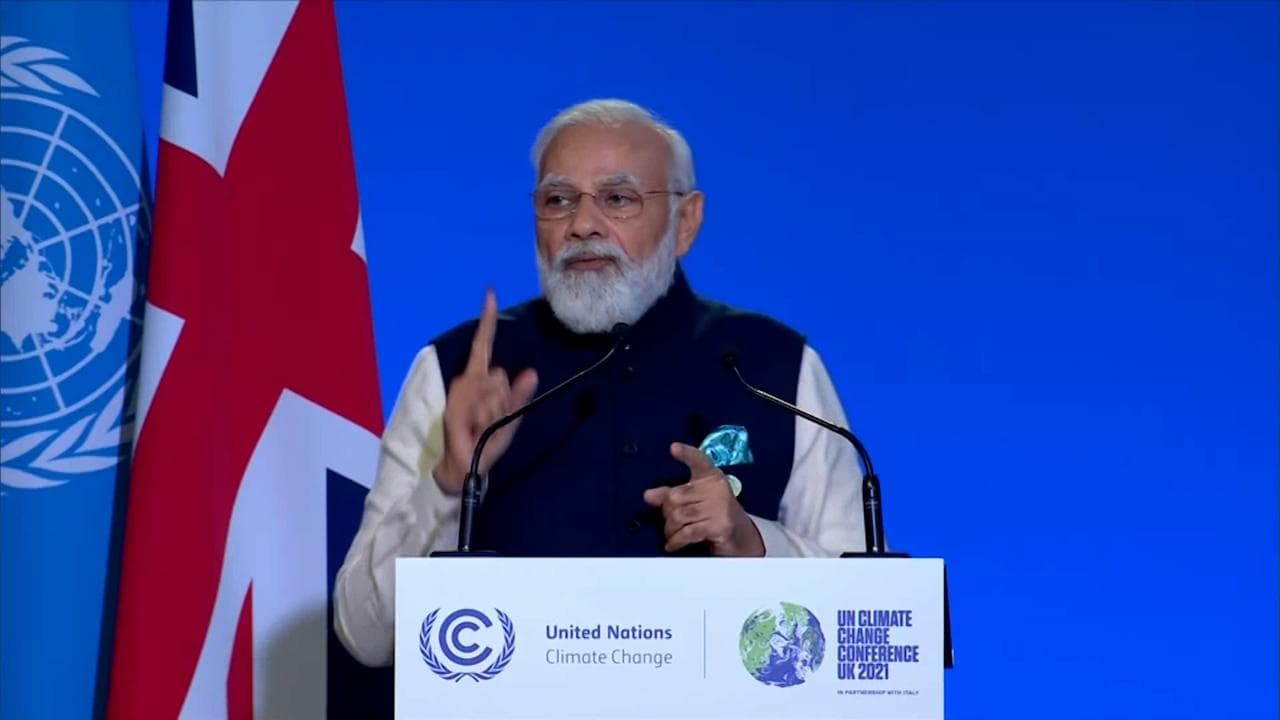 PM Modi in COP26: ग्लोबल वॉर्मिंग से निपटने के लिए पीएम ने रखे 5 लक्ष्य, दुनिया को दिया LIFE मंत्र 