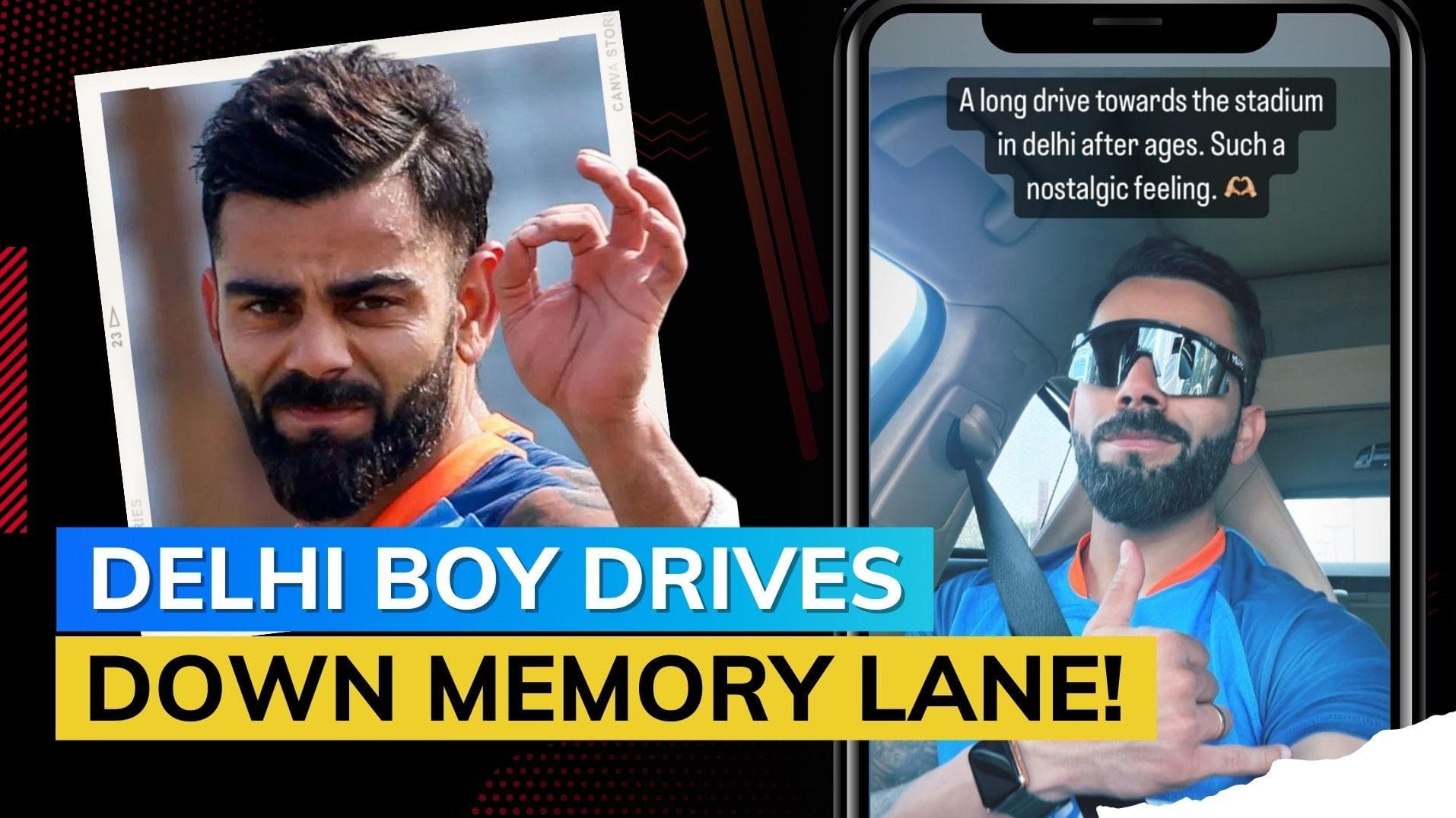 IND vs AUS: Virat Kohli gets nostalgic on 'long drive' to Kotla ahead of Delhi Test