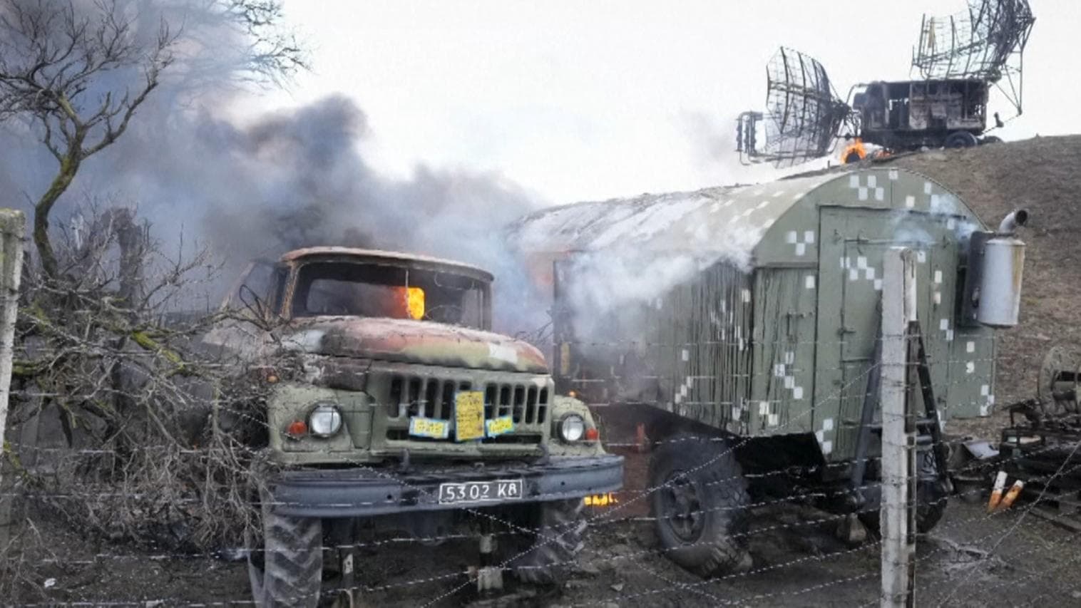 Ukraine: Russian forces in Kyiv region; latest visuals of damage; residents describe attack