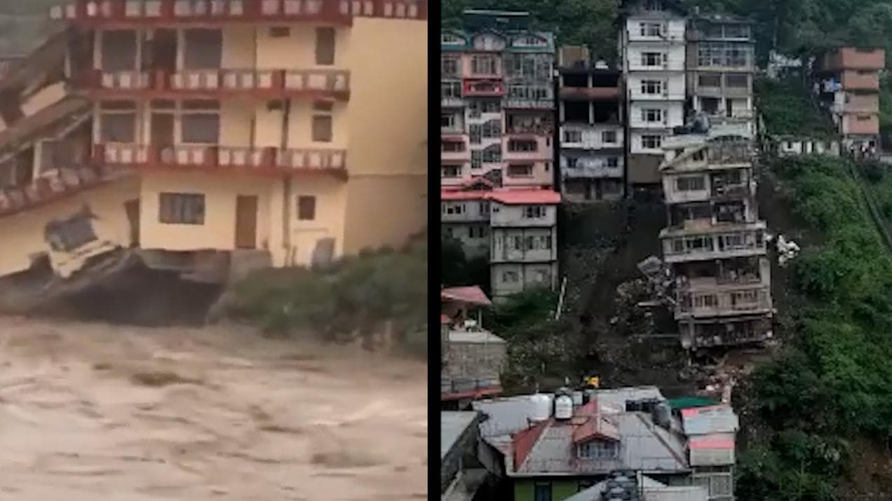 Shimla landslide: dramatic building collapse on camera, a recall to 2013 Kedarnath flood horror