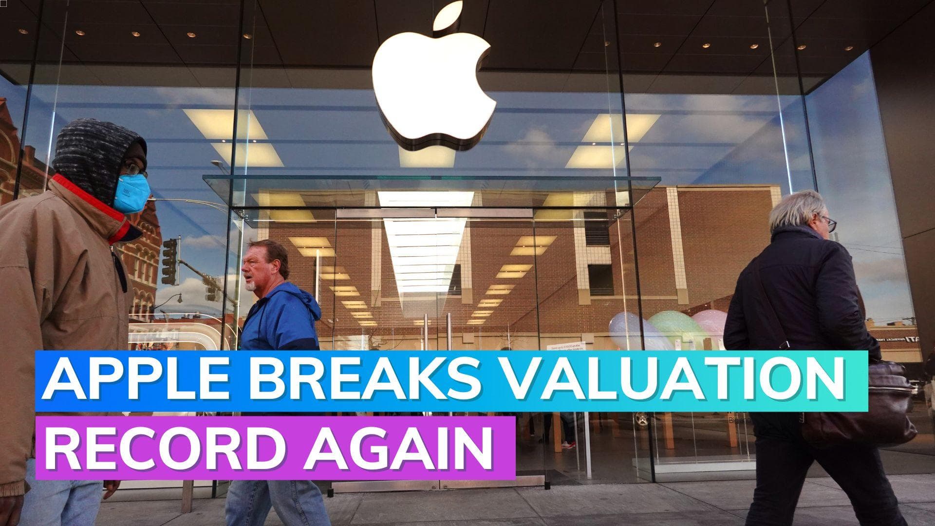 Apple tops $3 tn in market value as US stocks rally