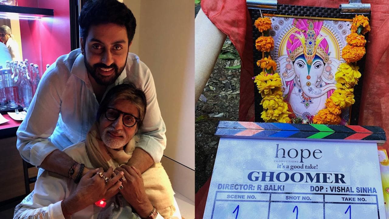 Abhishek Bachchan announces next project 'Ghoomar' on birthday, Amitabh Bachchan reacts