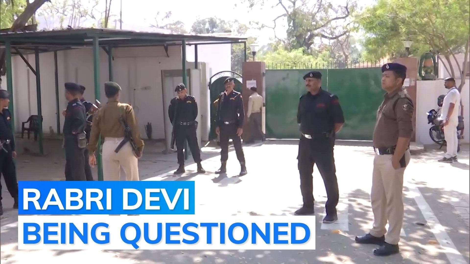 CBI team at ex-Bihar CM Rabri Devi's house in land-for-job case