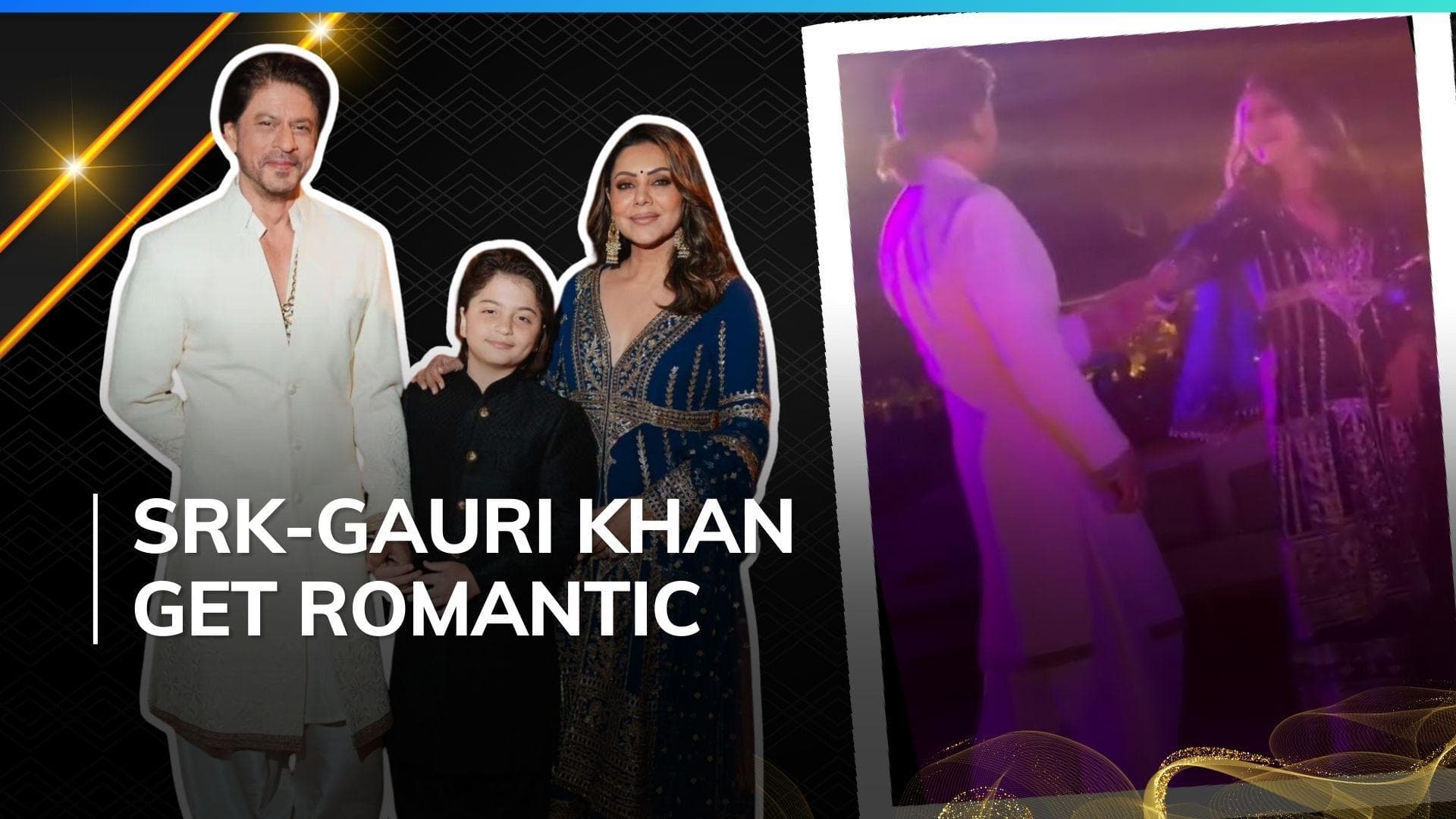 Anant-Radhika pre-wedding bash: Shah Rukh Khan, Gauri dance to Udit Narayan's 'Main Yahaan Hoon' | Watch