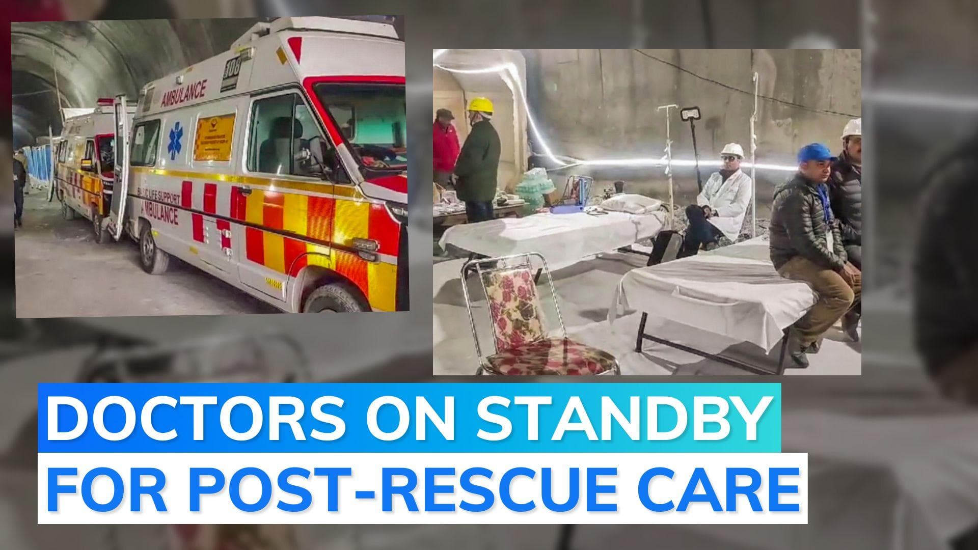 Watch: visuals of make-shift hospital set up inside Uttarakhand tunnel to treat workers
