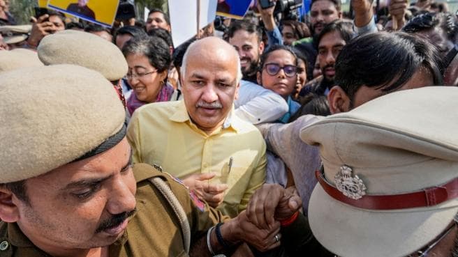 Manish Sisodia brought to court by CBI amid AAP protests, day after arrest in liquor policy case
