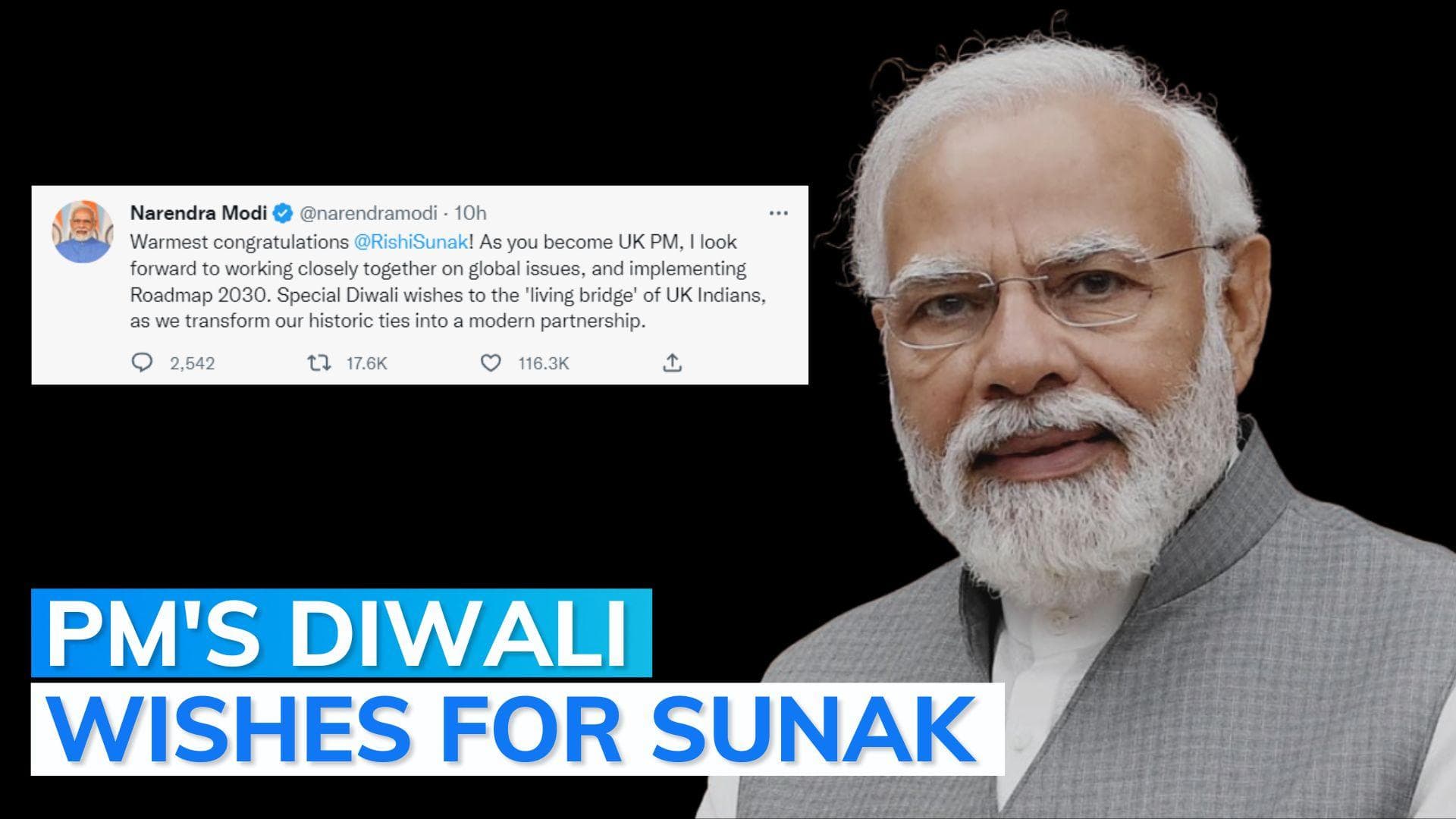 PM Modi congratulates Rishi Sunak: looking to implement Roadmap 2030