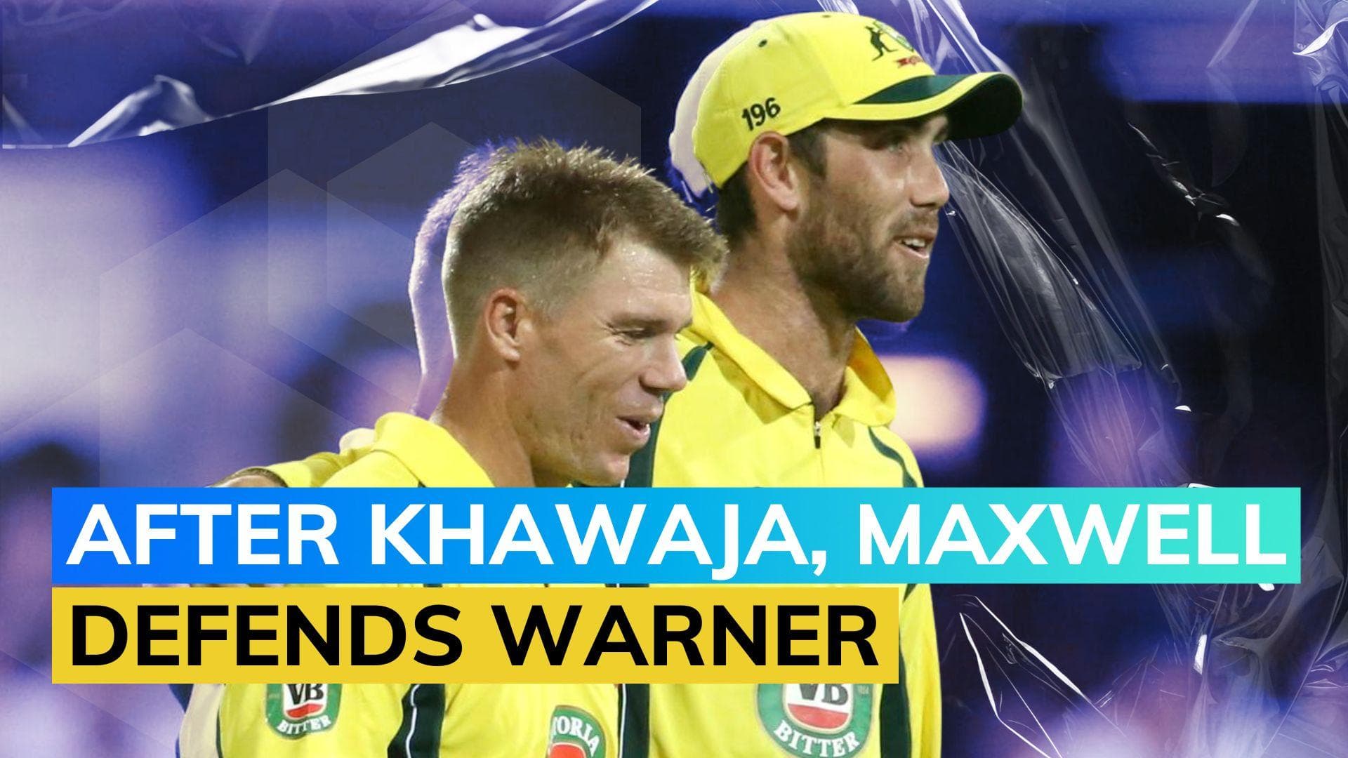 Glenn Maxwell refuses to fan flames in David Warner-Mitchell Johnson feud, backs Warner's Test selection