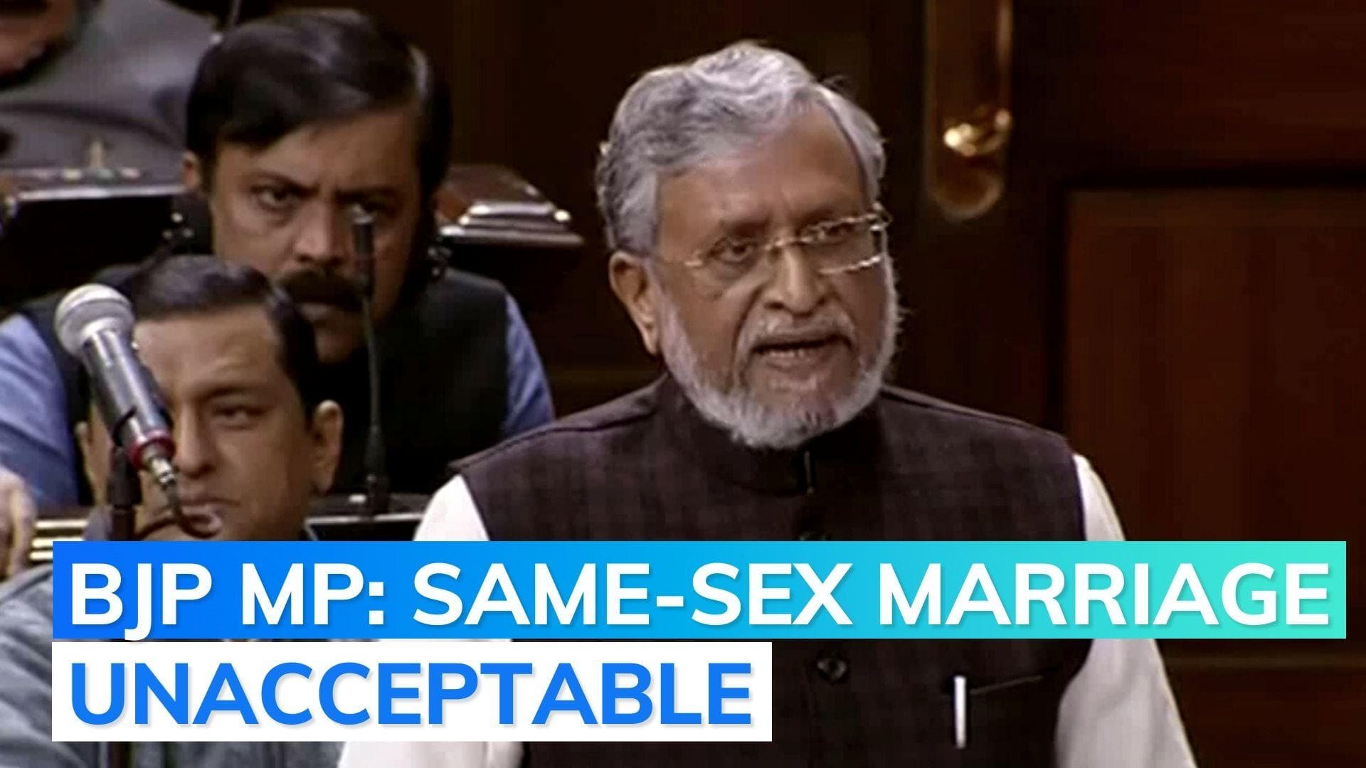 Same sex marriage would cause complete havoc says BJP MP Sushil Modi in Rajya Sabha