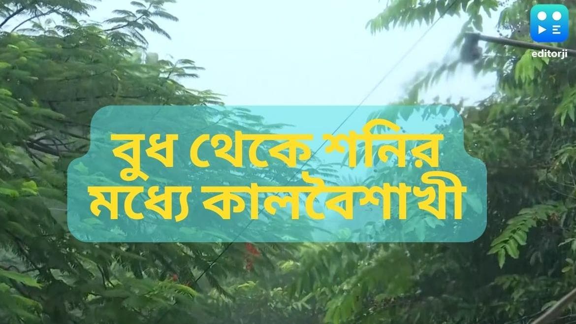 Bengal Weather Update: বুধবার থেকে শনিবারের মধ্যে রাজ্যে আসতে পারে কালবৈশাখী, পূর্বাভাস আবহাওয়া দফতরের