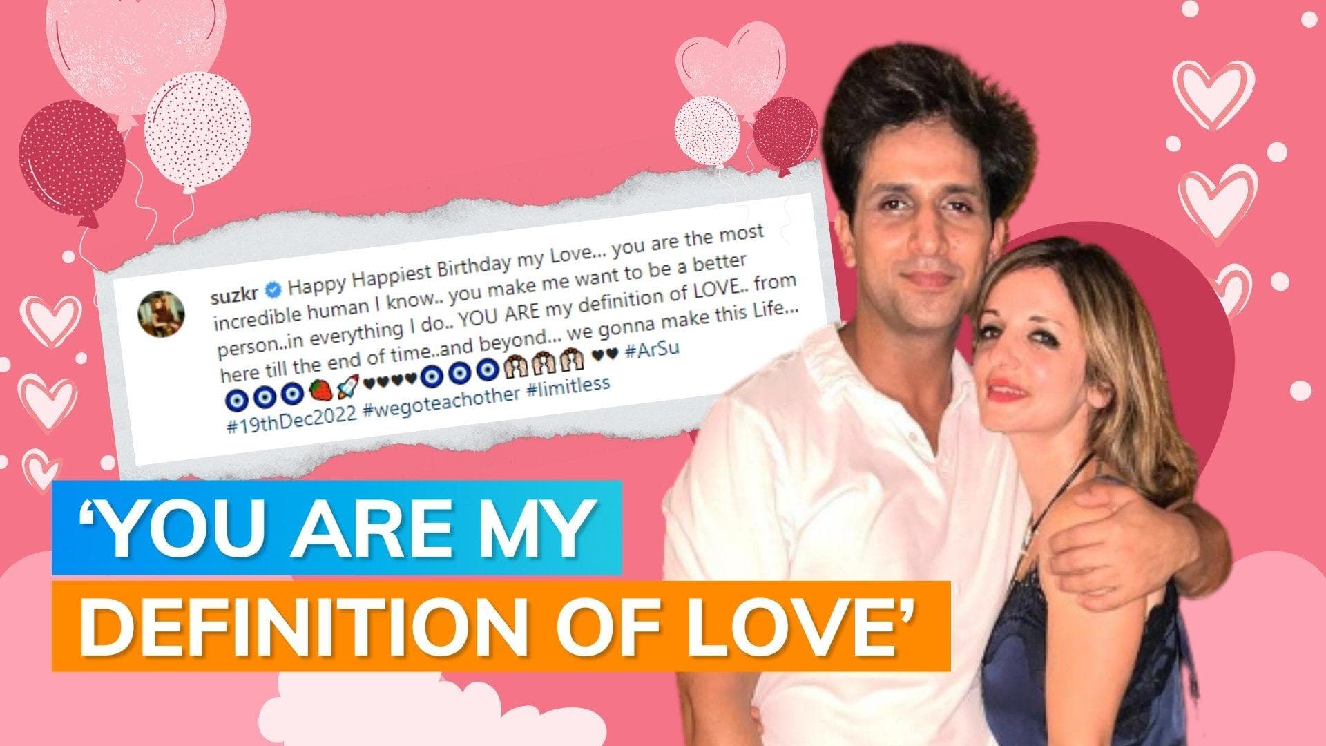 Sussanne Khan's adorable birthday wish for her boyfriend Arslan Goni, Hrithik Roshan & Saba Azad react
