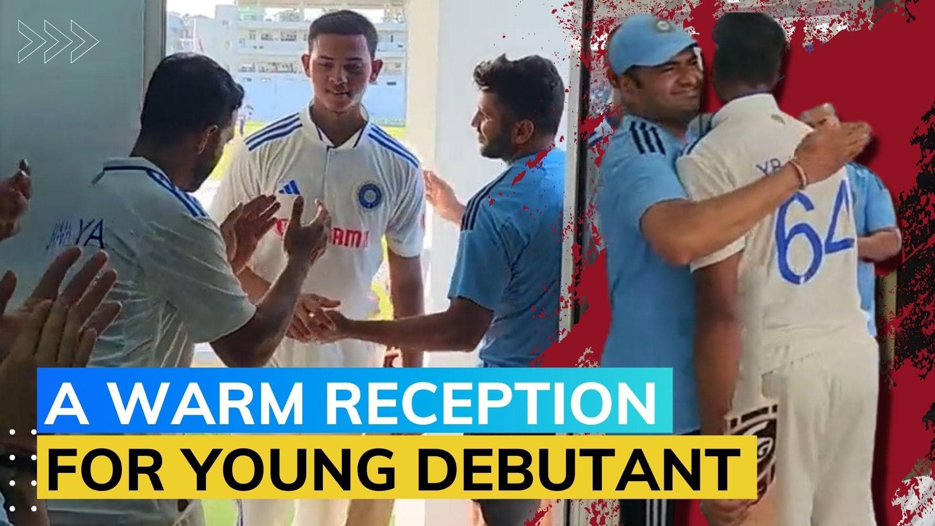 WATCH: Yashasvi Jaiswal gets a standing ovation from teammates in dressing room | IND vs WI