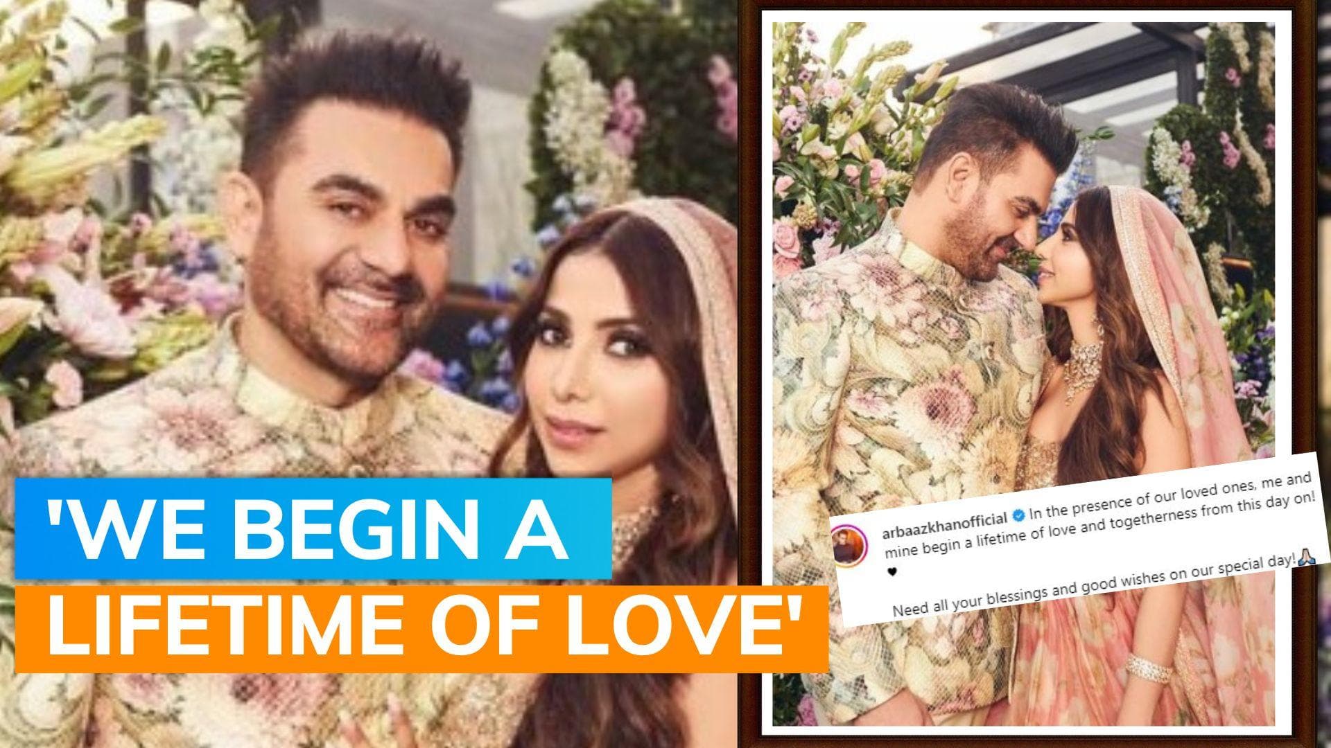 Arbaaz Khan and Shura Khan tie the knot in an intimate ceremony; share pics: need all your blessings