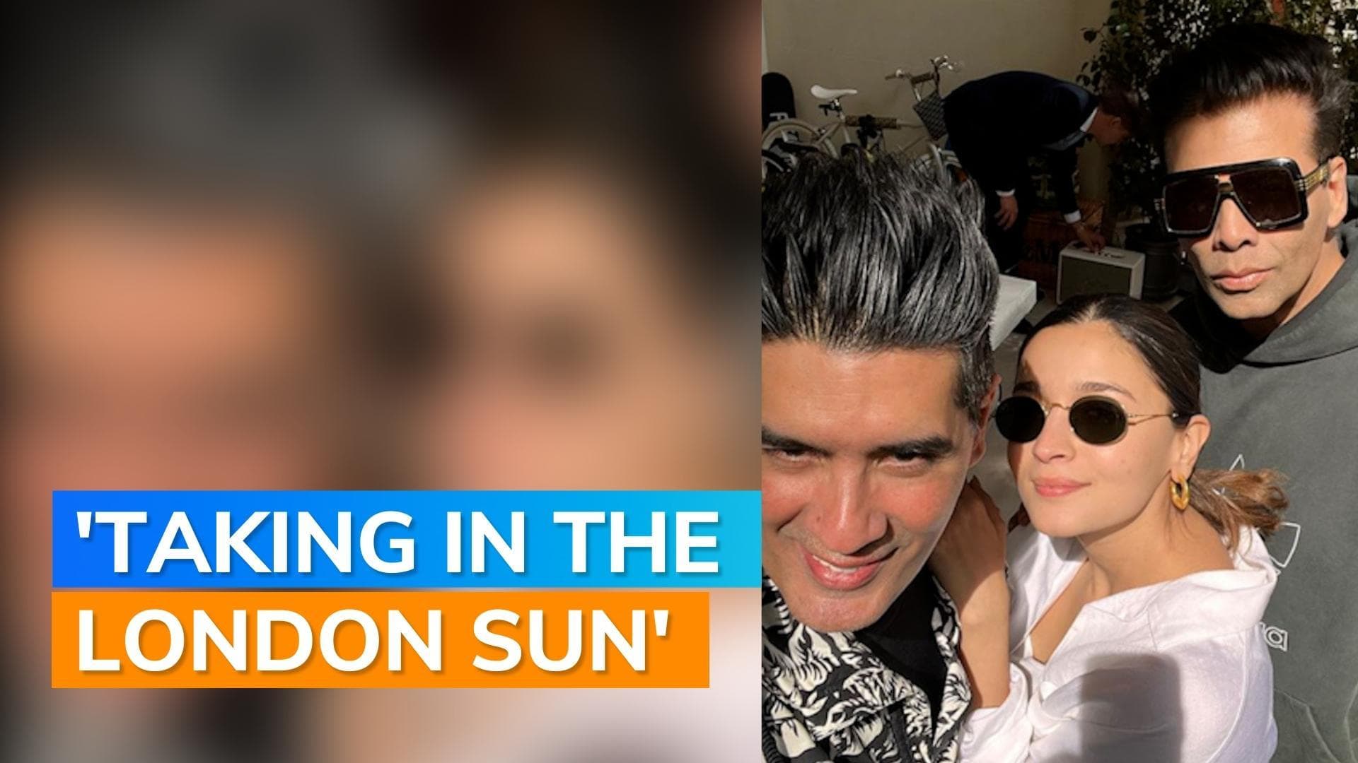 Mom-to-be Alia Bhatt catches up with Karan Johar and Manish Malhotra in London