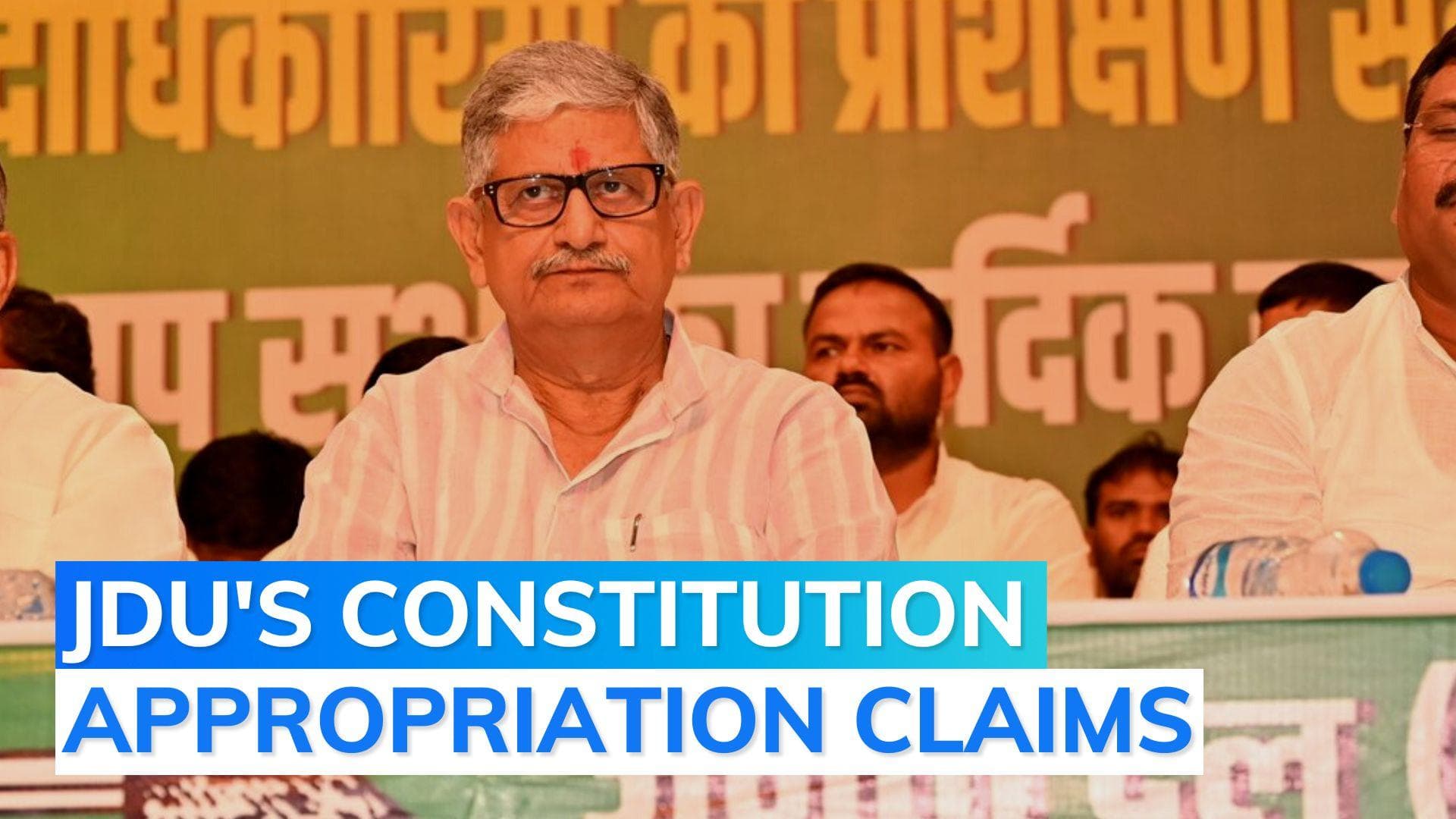 'Ambedkar Constitution will become Modi Constitution': JD(U) chief's dig at PM