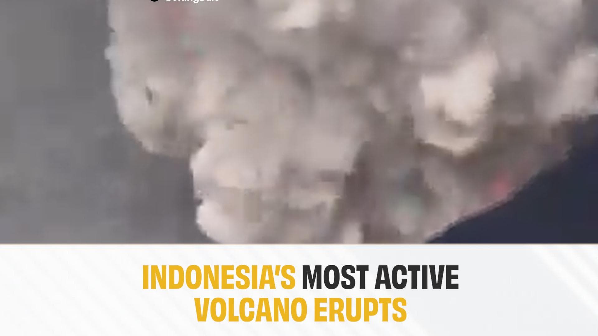Indonesia's Mount Dukono Erupts, Narrow Escape For Climbers | Video
