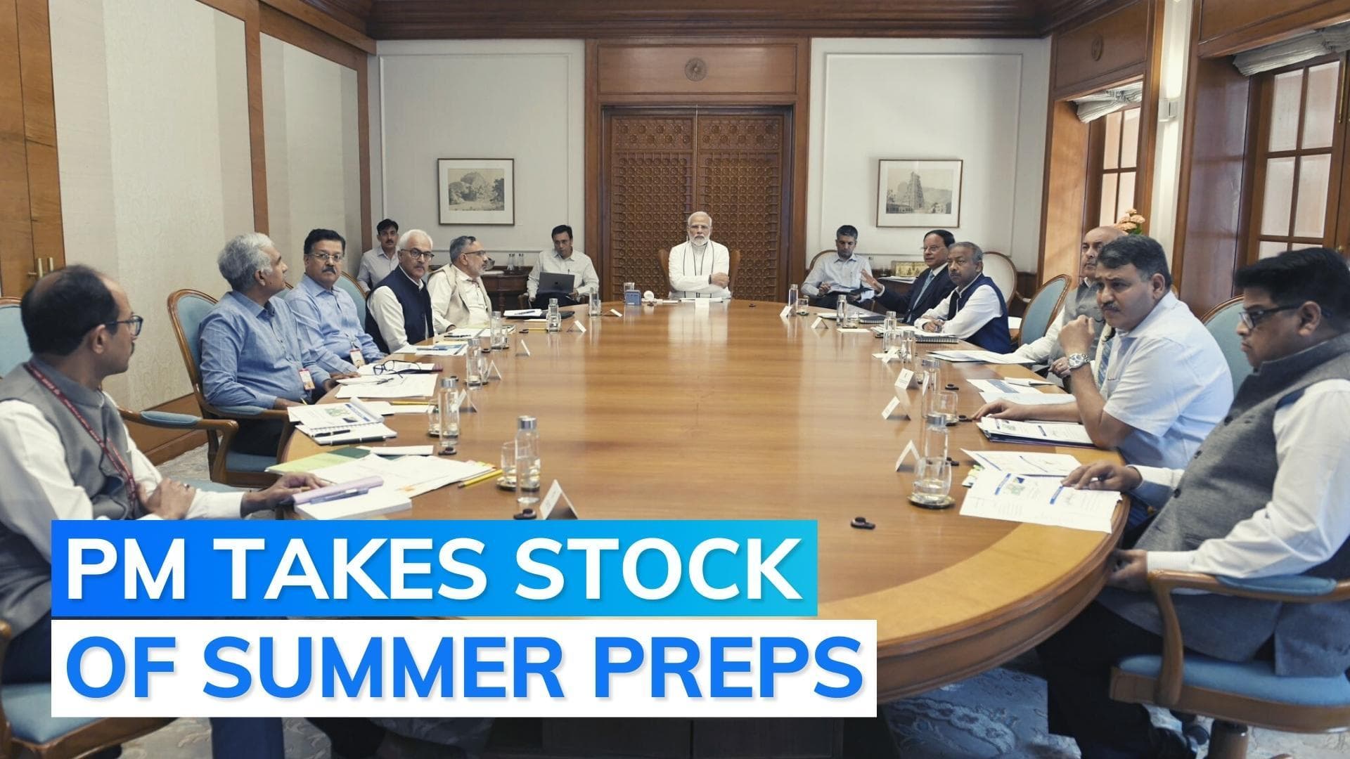 PM Modi chairs meet for hot weather conditions this summer