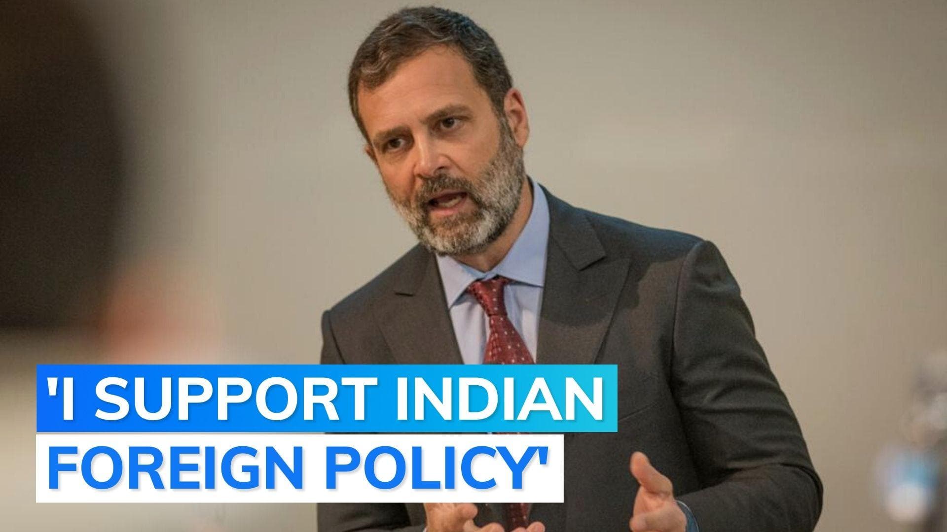 Don't think Jaishankar understands the China threat: Rahul Gandhi in London