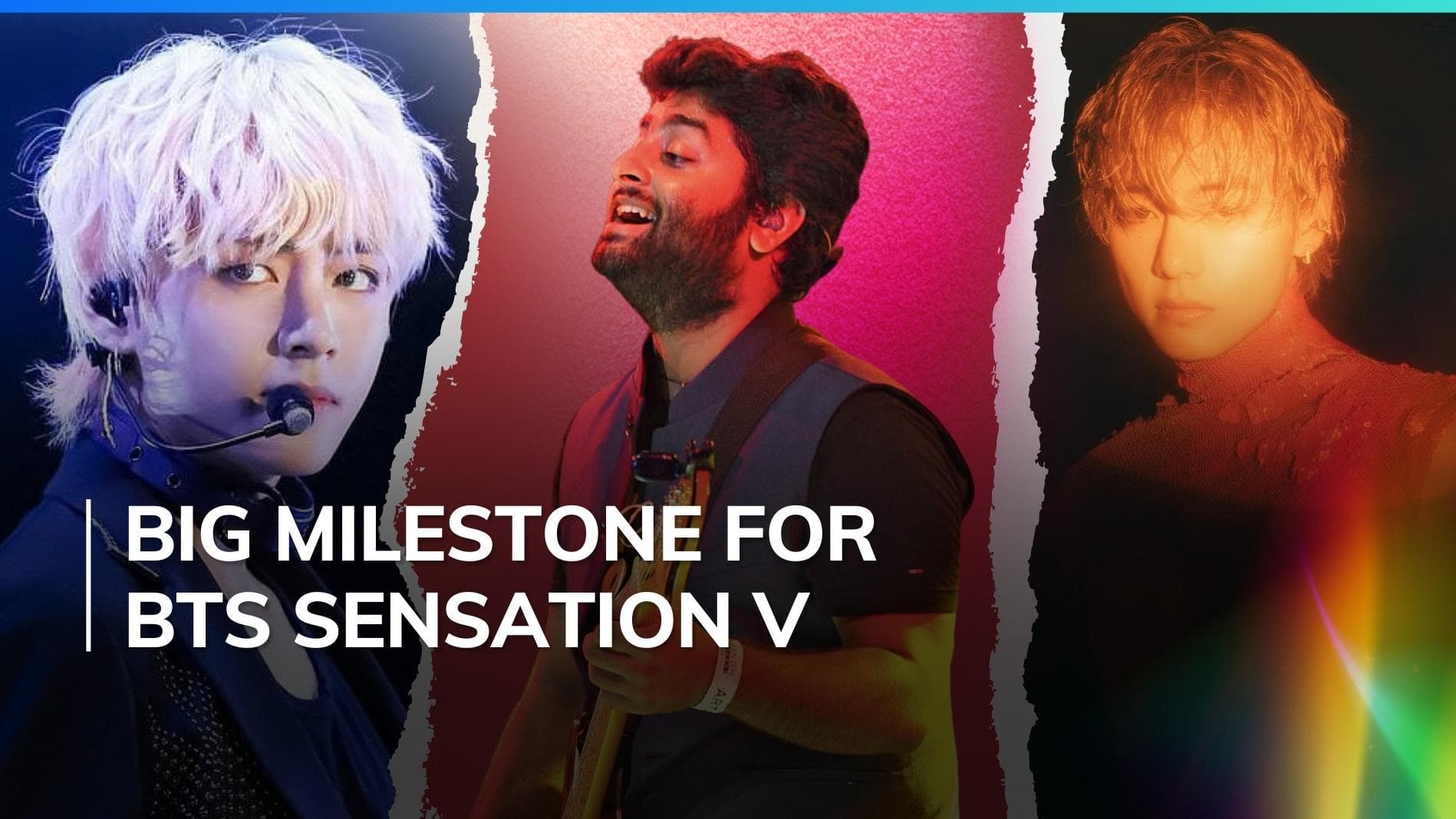 V of BTS ties with Arijit Singh, becomes 3rd Asian soloist with most songs crossing 300 million streams 