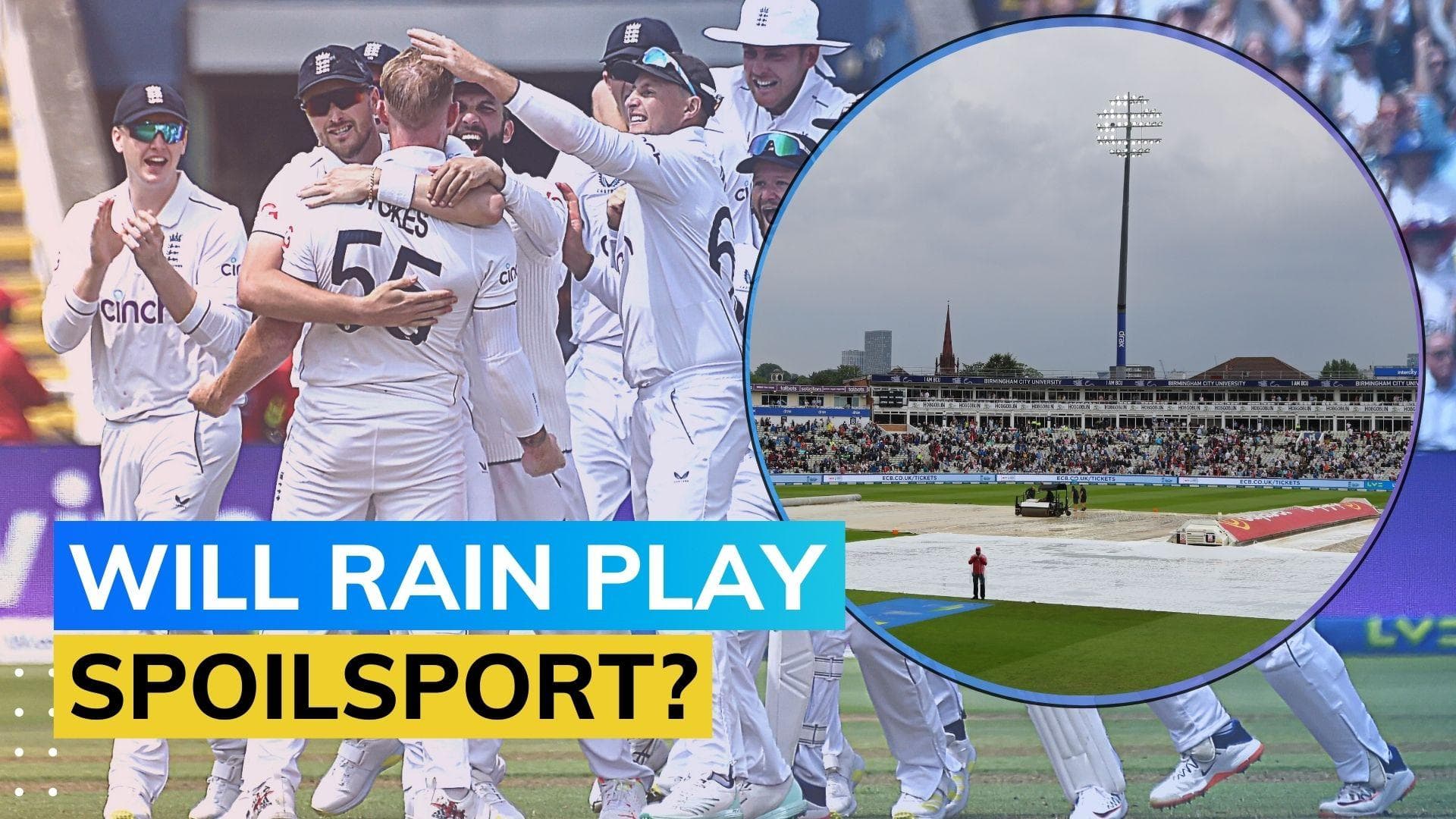 Ashes 2023 1st Test, Day 5: Thundershowers predicted in Edgbaston, Birmingham Weather today