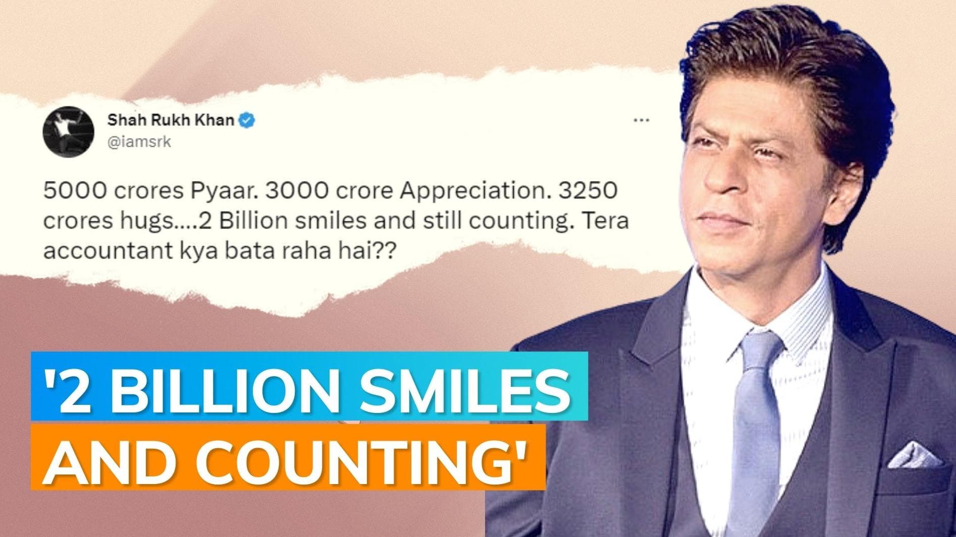 Fan asks Shah Rukh Khan for the real box office collection of ‘Pathaan’; see his response
