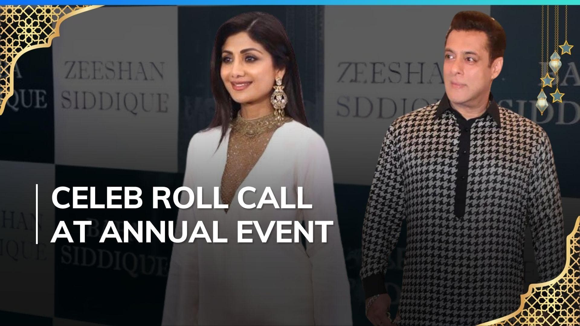 Salman Khan, Preity Zinta deck up in traditional attires as they attend Baba Siddique's Iftar party