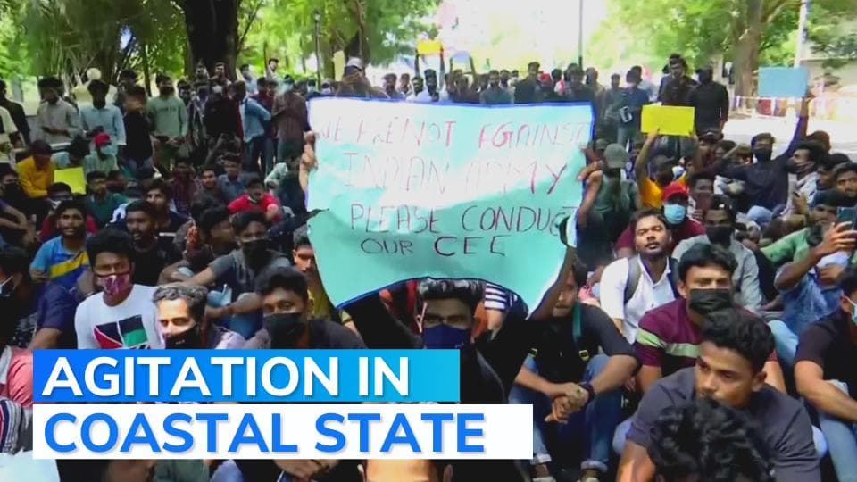 Agnipath protests: Massive protest rally in Kerala's Thiruvananthapuram