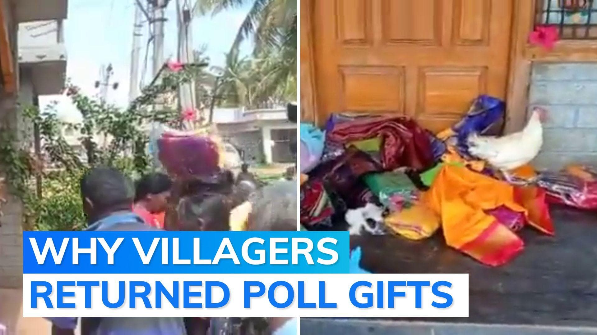 Karnataka villagers dump 'freebies' at BJP leader's door, say they can't be 'lured'