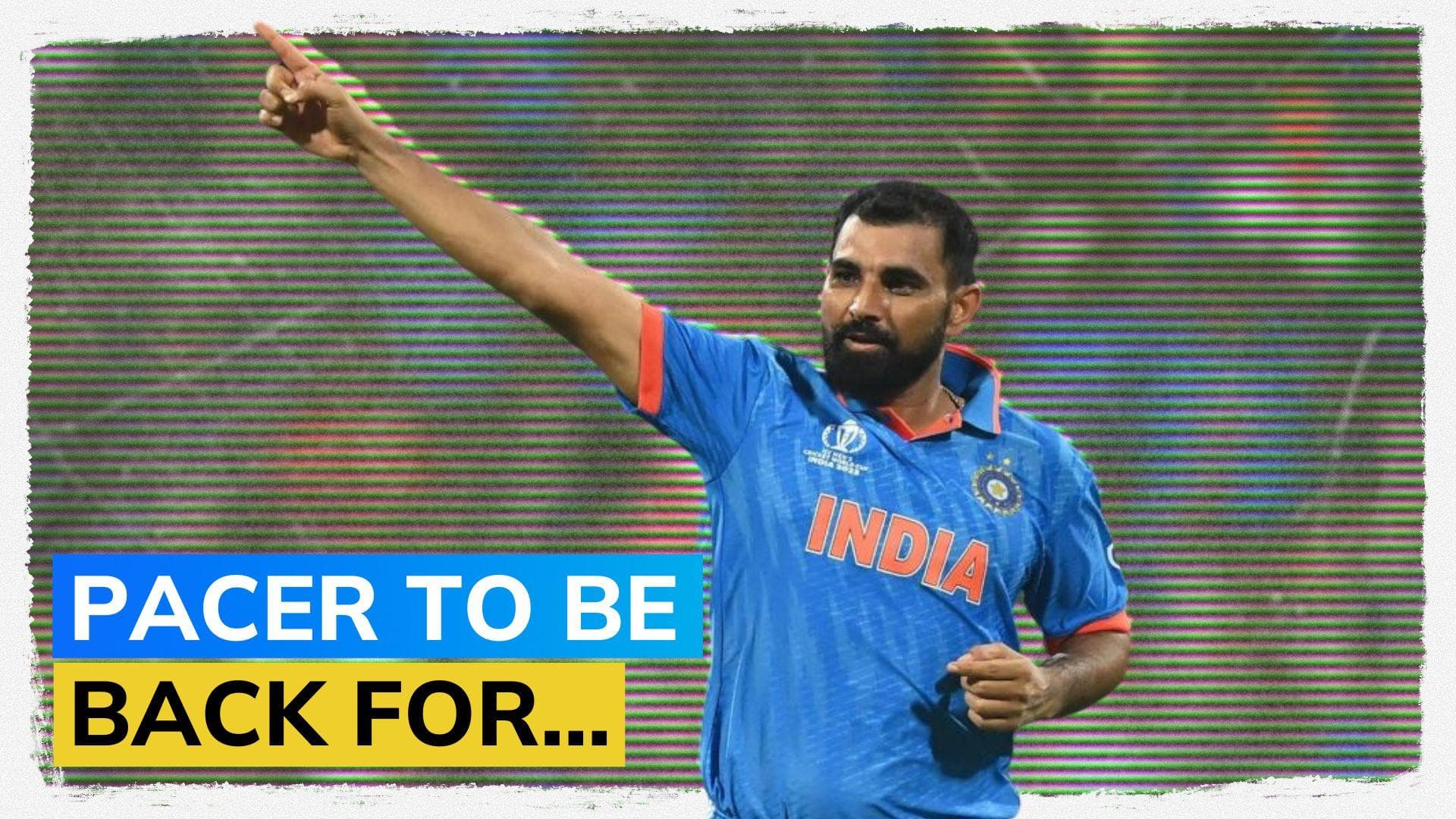Mohammed Shami gives timeline for return to national side 