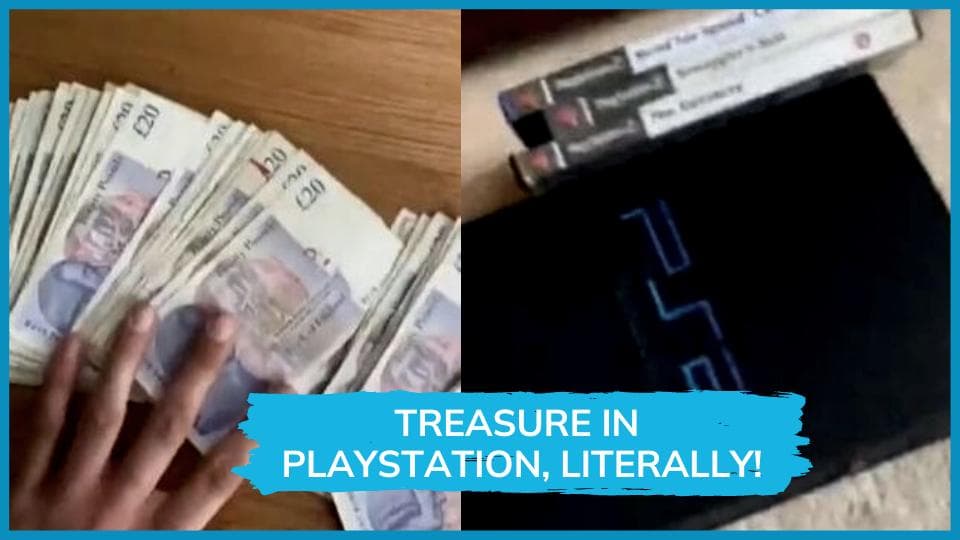 Voilà! Man discovers huge cash bundle inside his old PlayStation