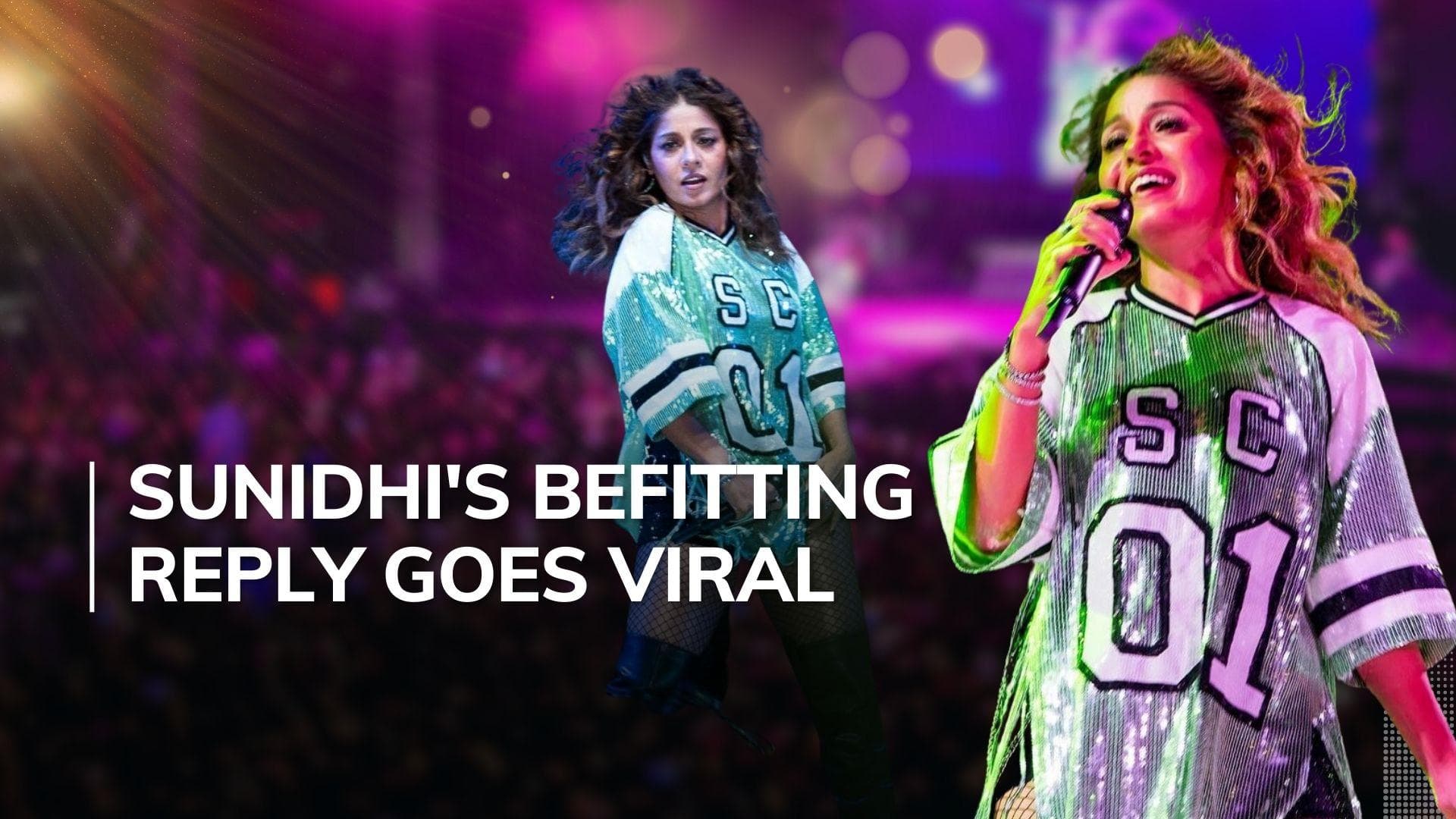 Sunidhi Chauhan gives it back to fan who threw water bottle at her during concert: 'Will the show stop?'