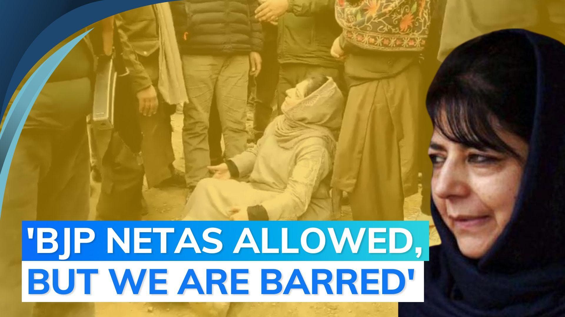 Police stops PDP chief Mehbooba from meeting kin of civilians killed in Poonch