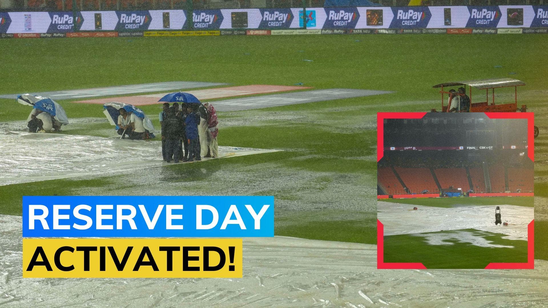 TATA IPL 2023 final, CSK vs GT clash called off for Sunday