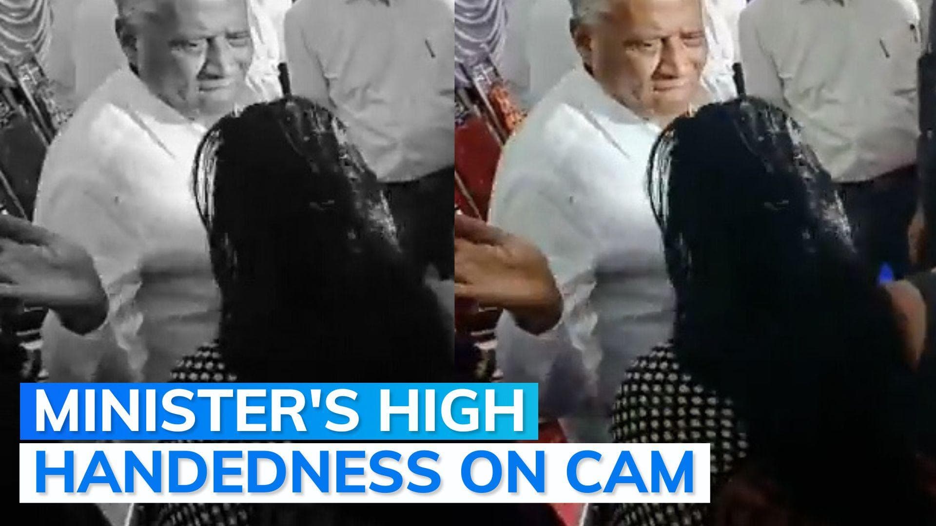 Video: Karnataka minister slaps woman who went with a grievance plea, apologises 