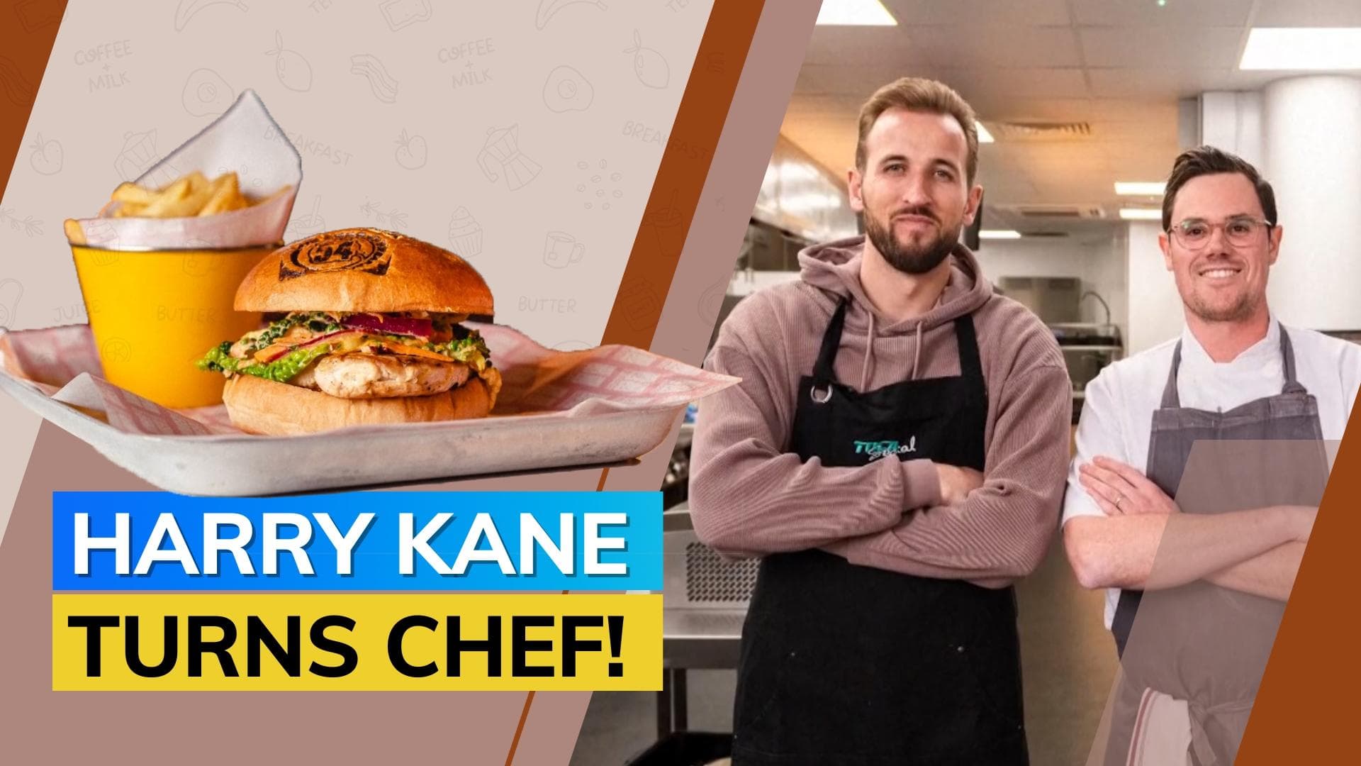 Watch! Harry Kane teams up with football restaurant to create 'Record Breaker' burger