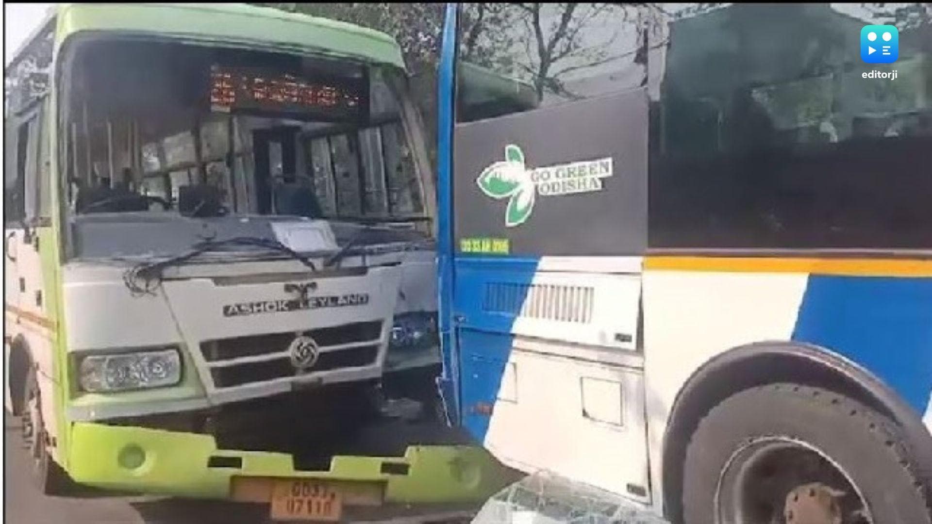 Four injured in Bhubaneswar Mo Bus accident near Raj Mahal Square, locals demand action