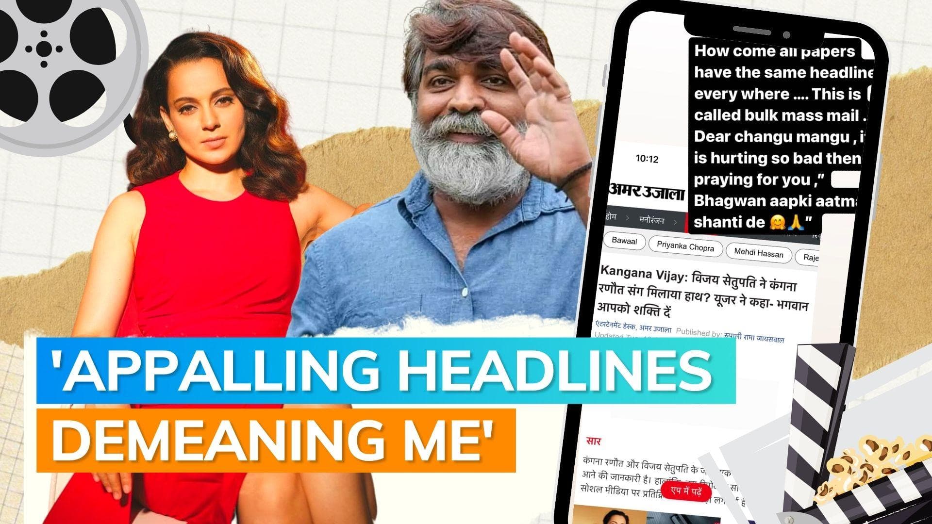 Kangana Ranaut hits back at trolls after facing criticism for her collaboration with Vijay Sethupathi