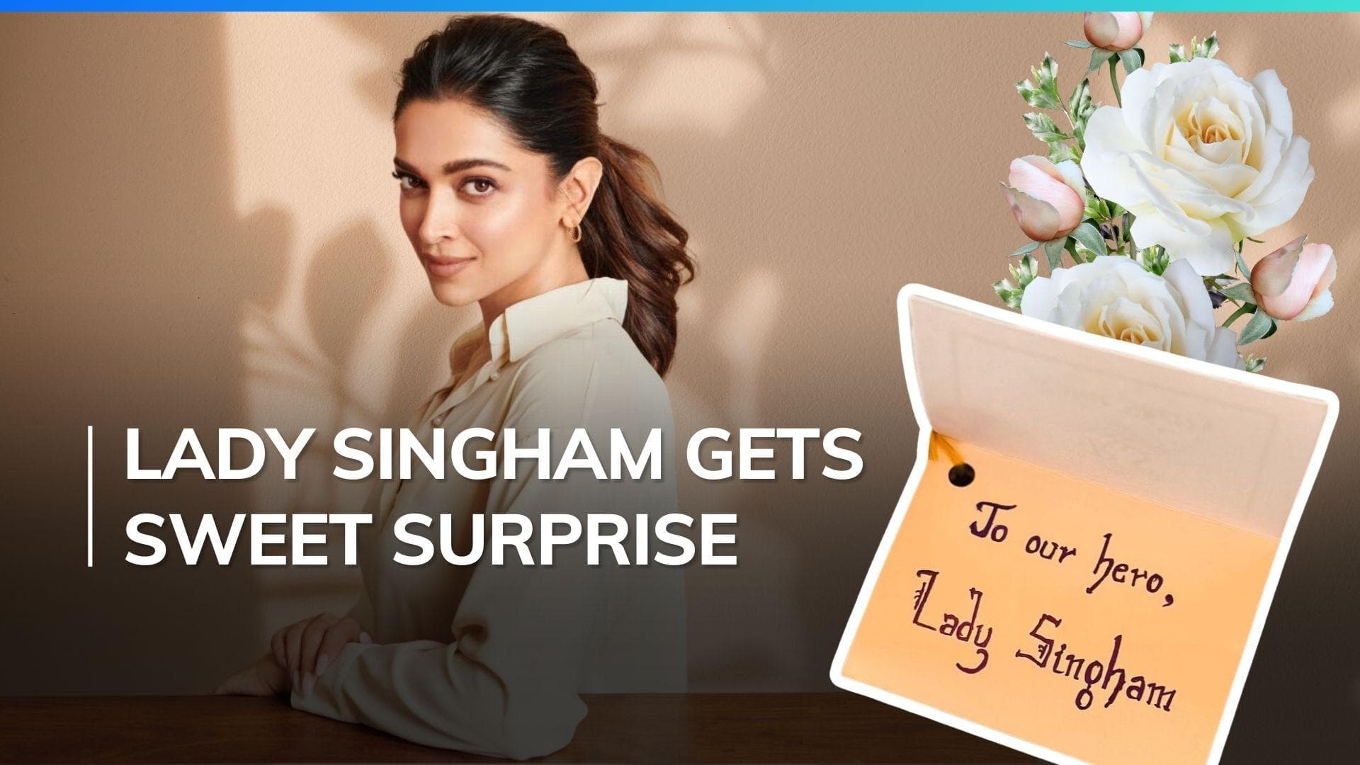 Mom-to-be Deepika Padukone receives beautiful bouquet from 'Singham 3' team
