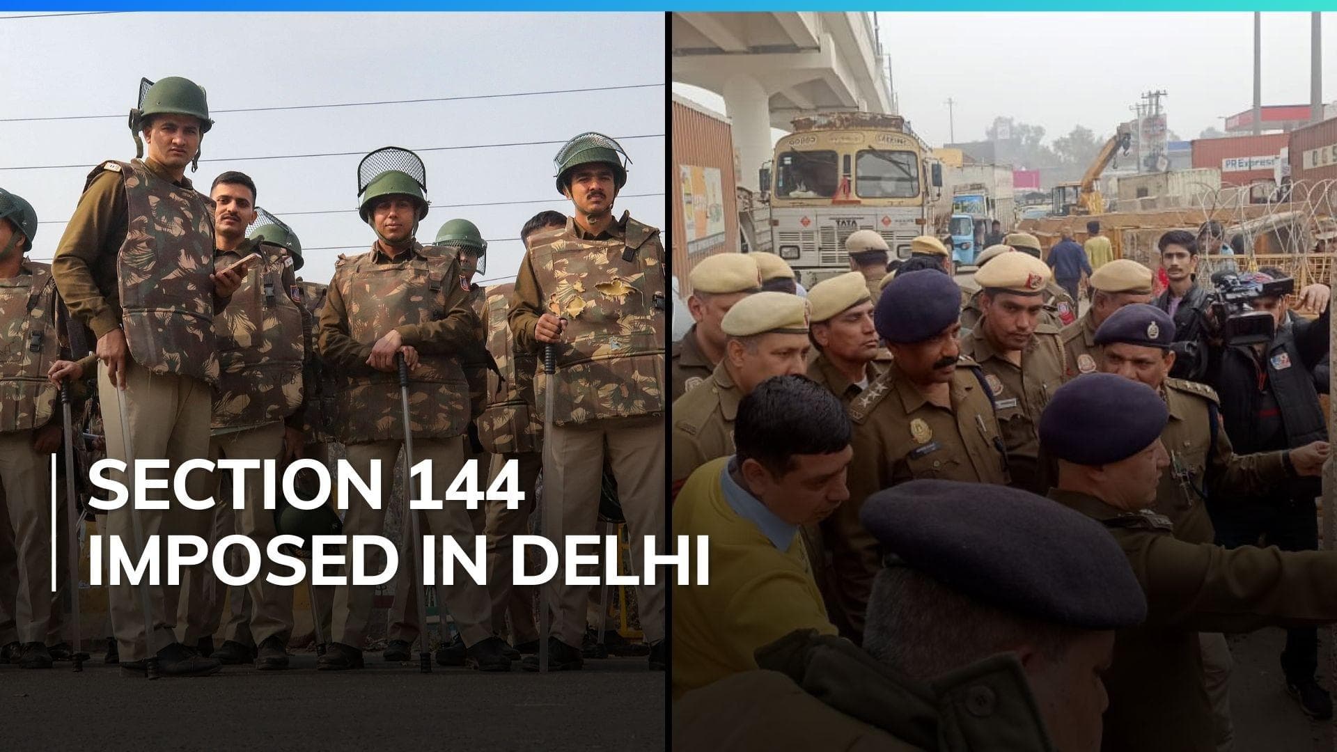 Delhi police ban gatherings, rallies in national capital ahead of farmers' Delhi Chalo march