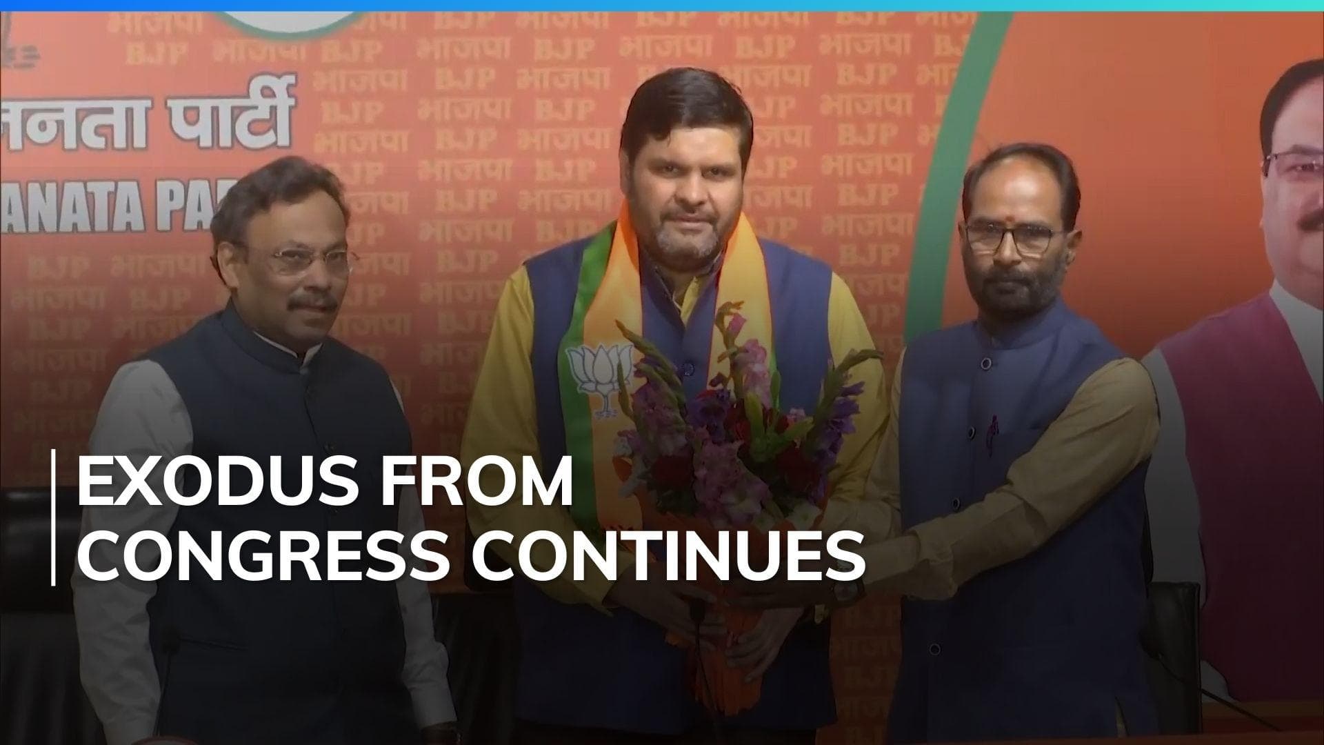 Gourav Vallabh joins BJP, hours after quitting Congress