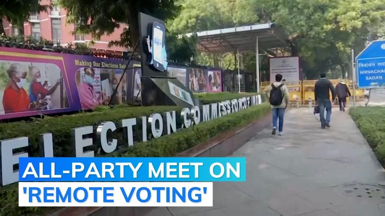 Ahead of EC's all-party meet; opp'n parties call remote voting machine proposal 'sketchy', 'not concrete'