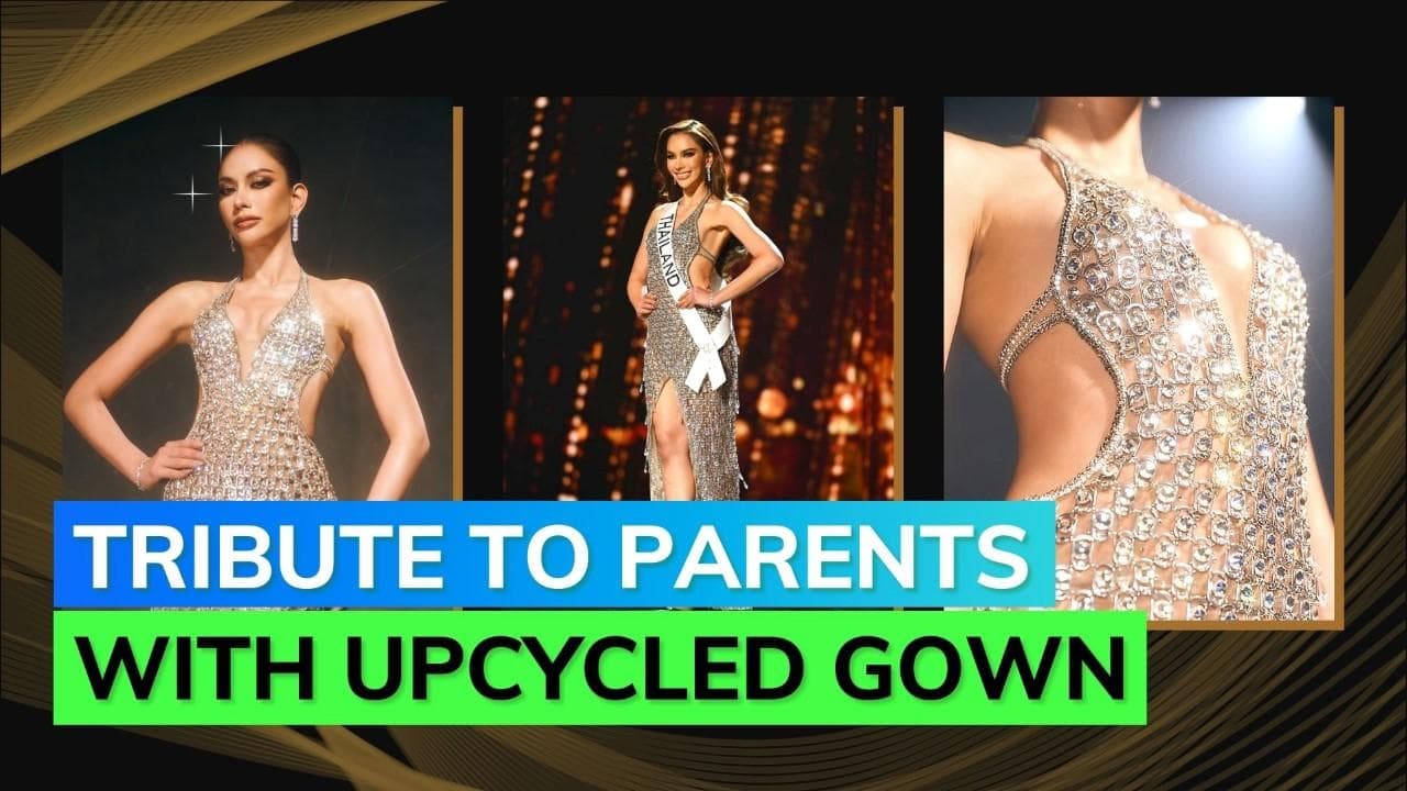 Miss Universe Thailand wears dress made of pull-tabs of drink cans; leaves netizens impressed
