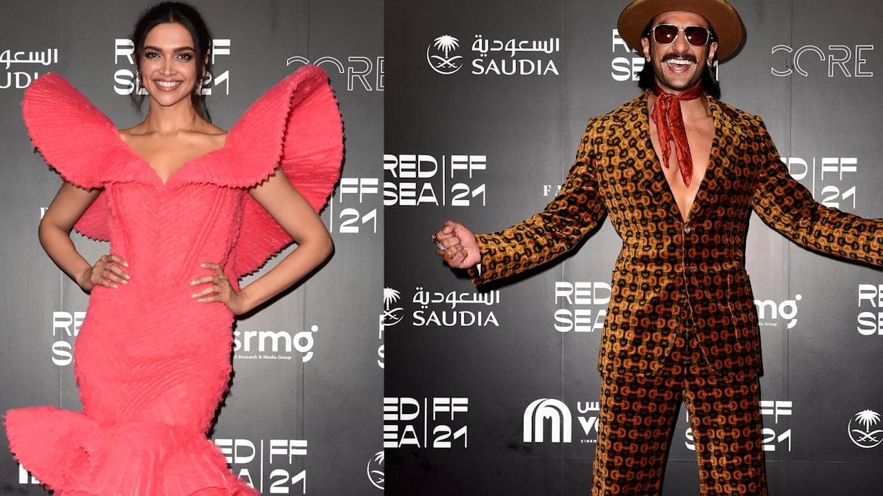 Ranveer Singh और Deepika Padukone ने Red Sea Festival में '83 को किया प्रमोट  