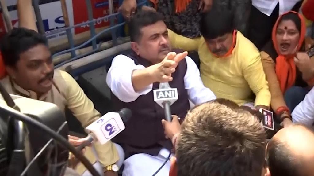 Suvendu Adhikari 'বাংলা গণতন্ত্রের গ্যাসচেম্বার', বিজেপির মিছিল আটকানোর পর মন্তব্য শুভেন্দু অধিকারীর