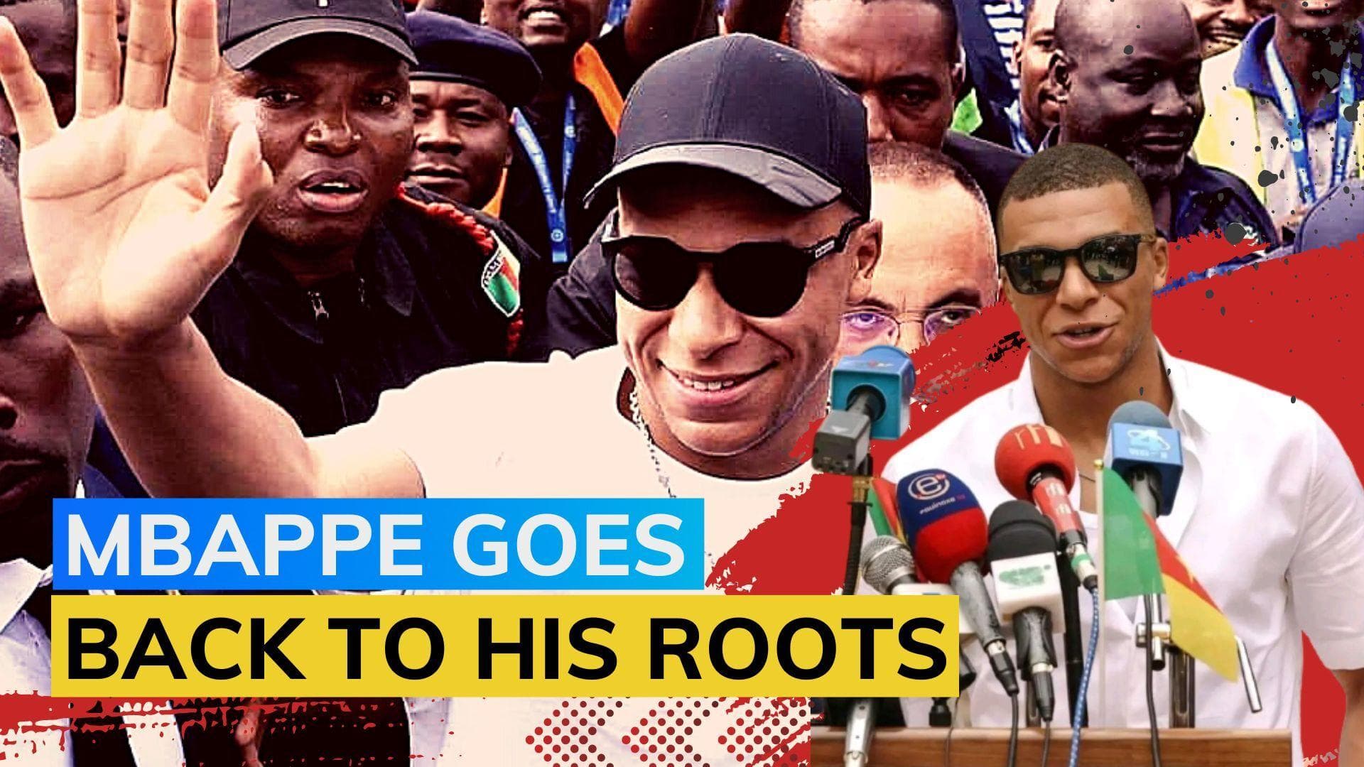 WATCH! Kylian Mbappe: French footballer visits motherland village in Cameroon